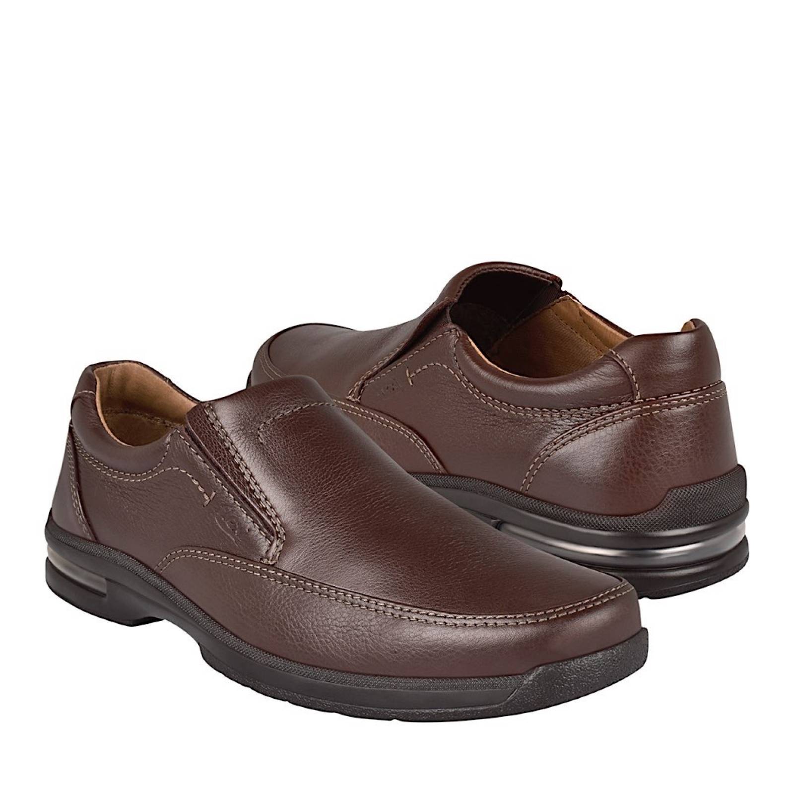 ZAPATOS PARA CABALLERO FLEXI 402802 PIEL CAFÉ