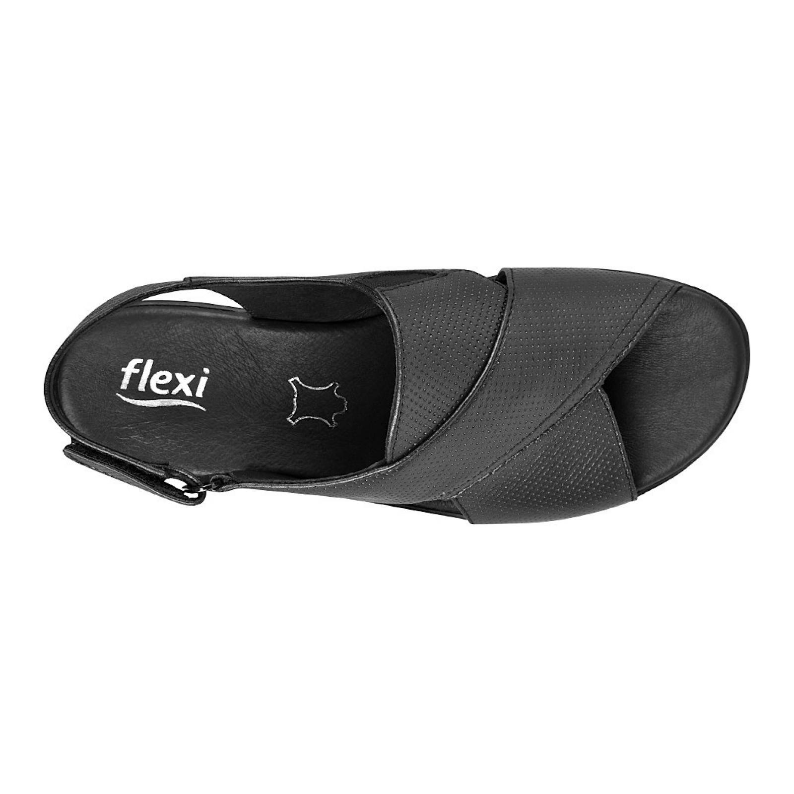 SANDALIAS CASUALES PARA DAMA FLEXI 100001 NEGRO