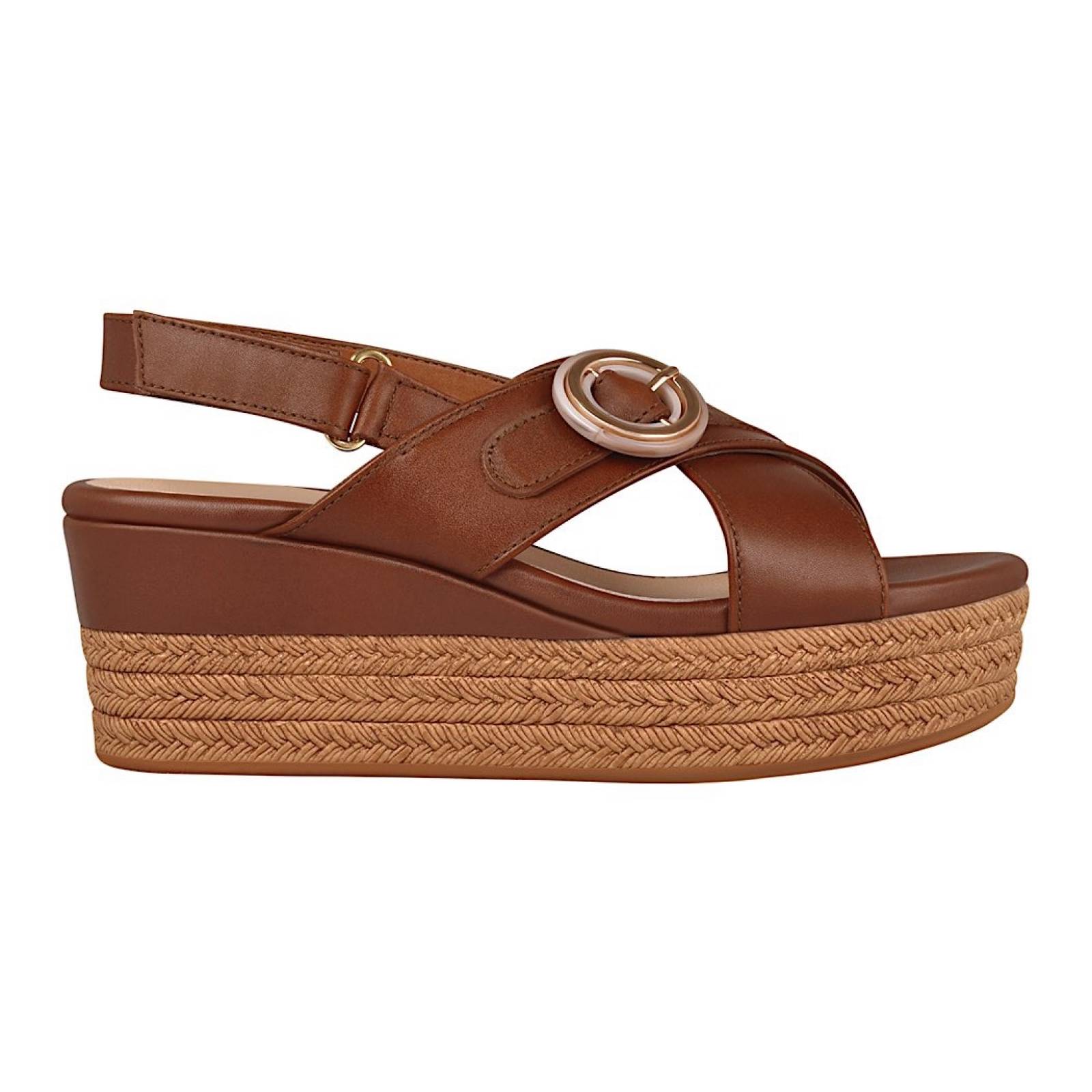 SANDALIAS PARA DAMA FLEXI 103101 PIEL CAFÉ