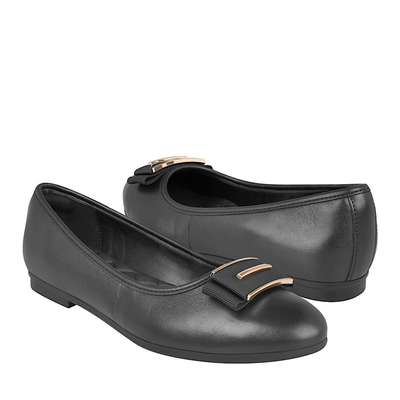 ZAPATOS CASUALES PARA DAMA FLEXI 101705 PIEL NEGRO