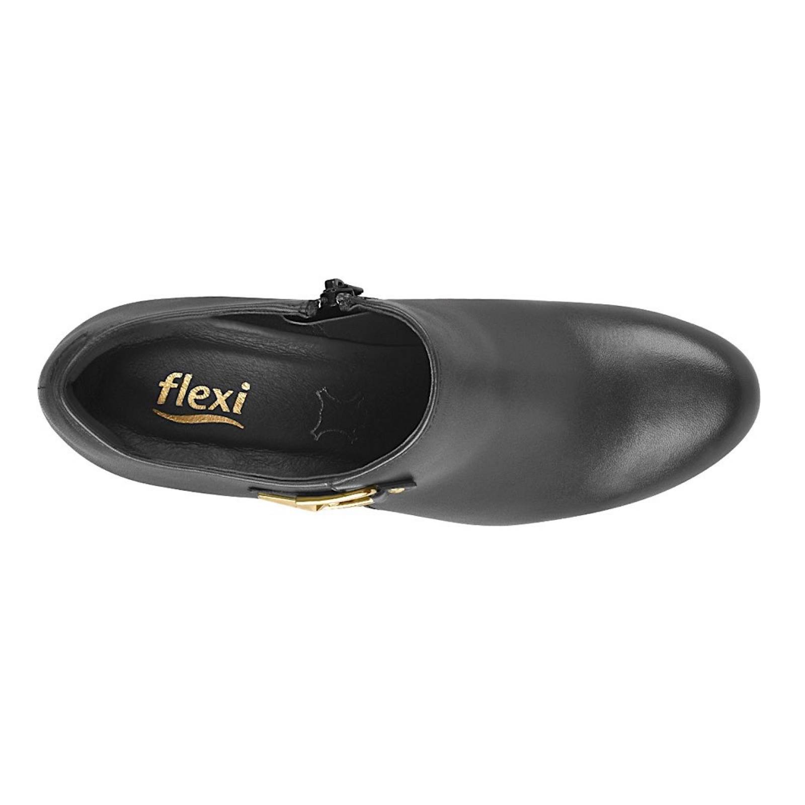 BOTINES CASUALES PARA DAMA FLEXI C190359-1 PIEL NEGRO