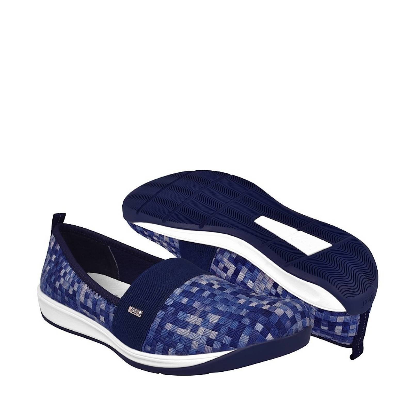 TENIS CASUALES PARA DAMA FLEXI  28305 AZUL