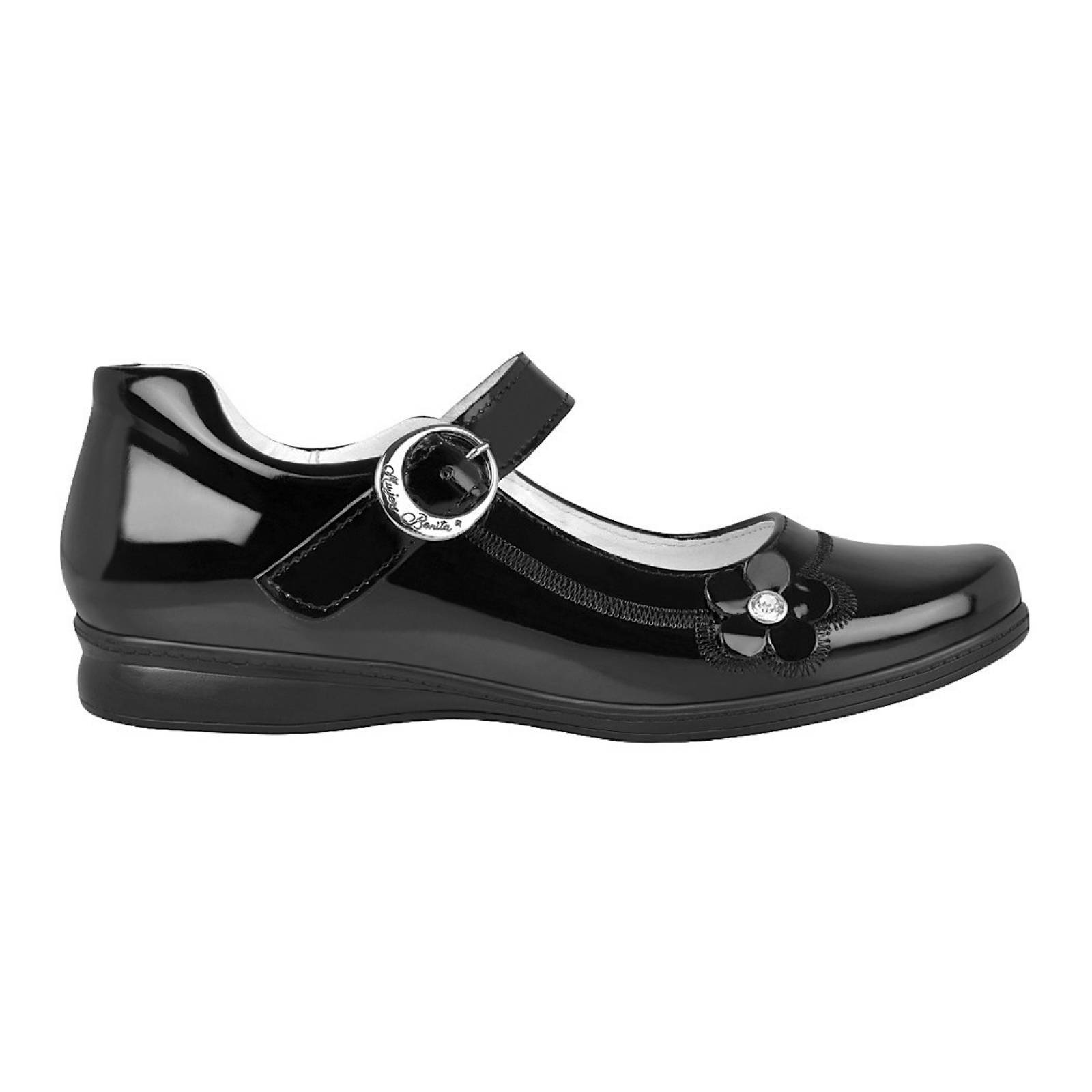 ZAPATOS ESCOLARES PARA NIÑA STYLO 1166 NEGRO