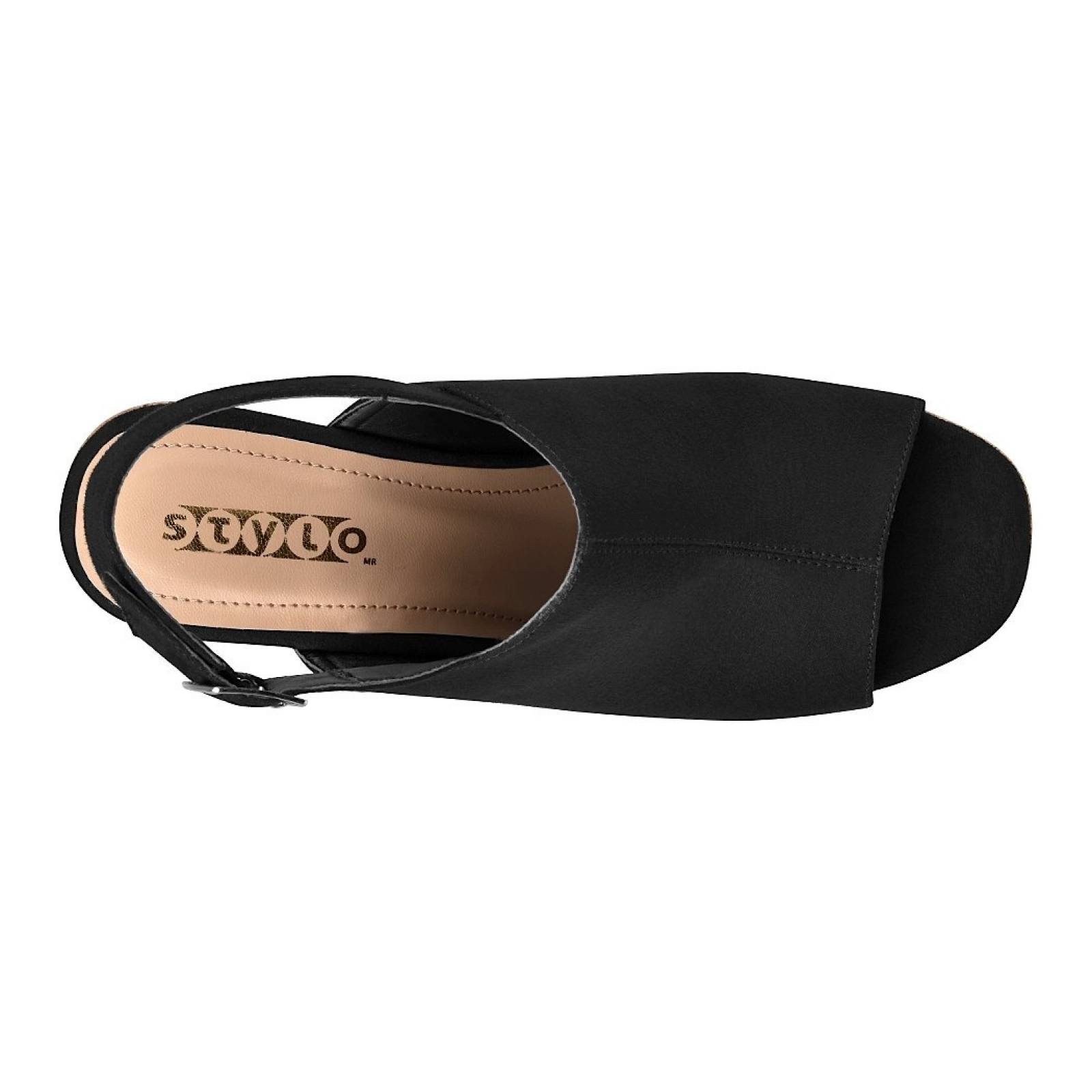 SANDALIAS CASUALES PARA DAMA STYLO 98805 NEGRO