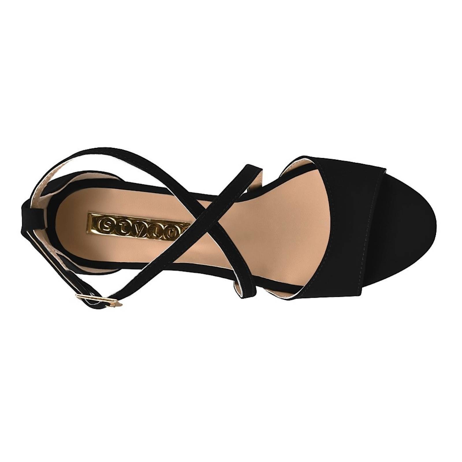 SANDALIAS DE VESTIR PARA DAMA STYLO 705 NEGRO