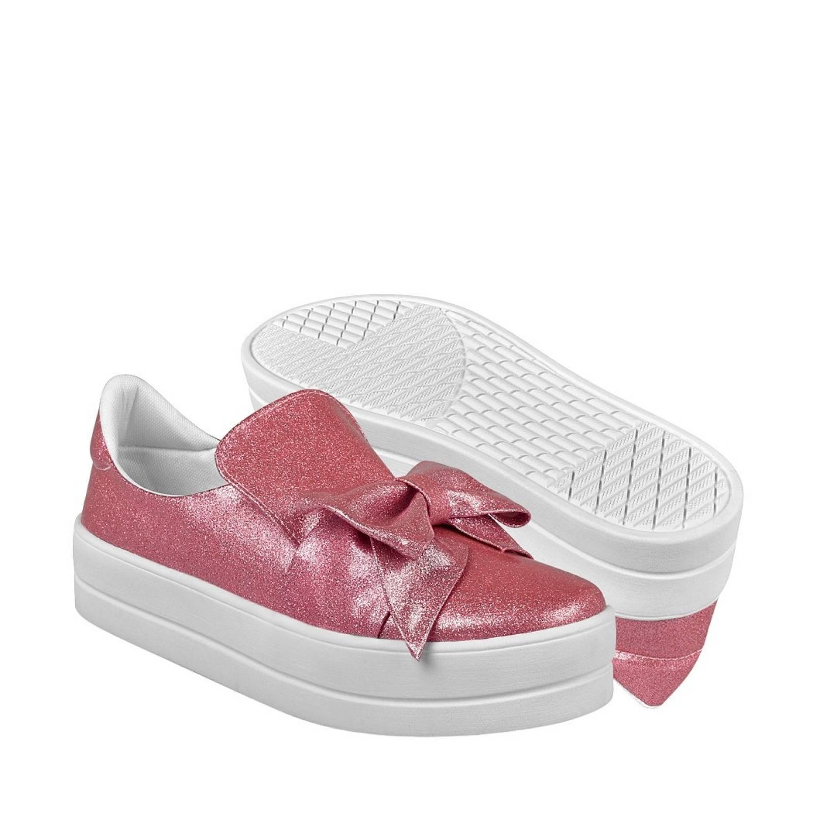TENIS CASUALES PARA DAMA STYLO 3322 ROSA