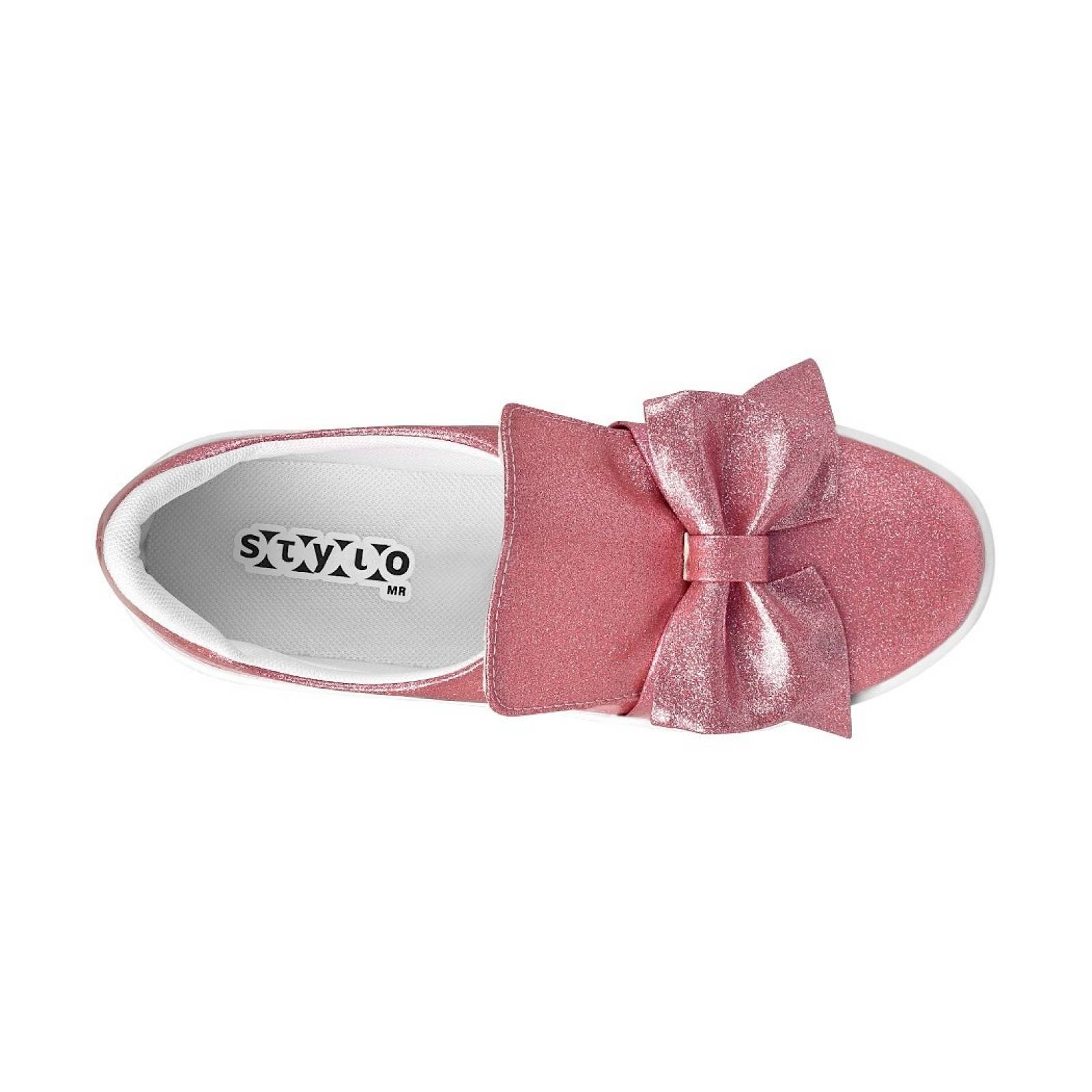 TENIS CASUALES PARA DAMA STYLO 3322 ROSA