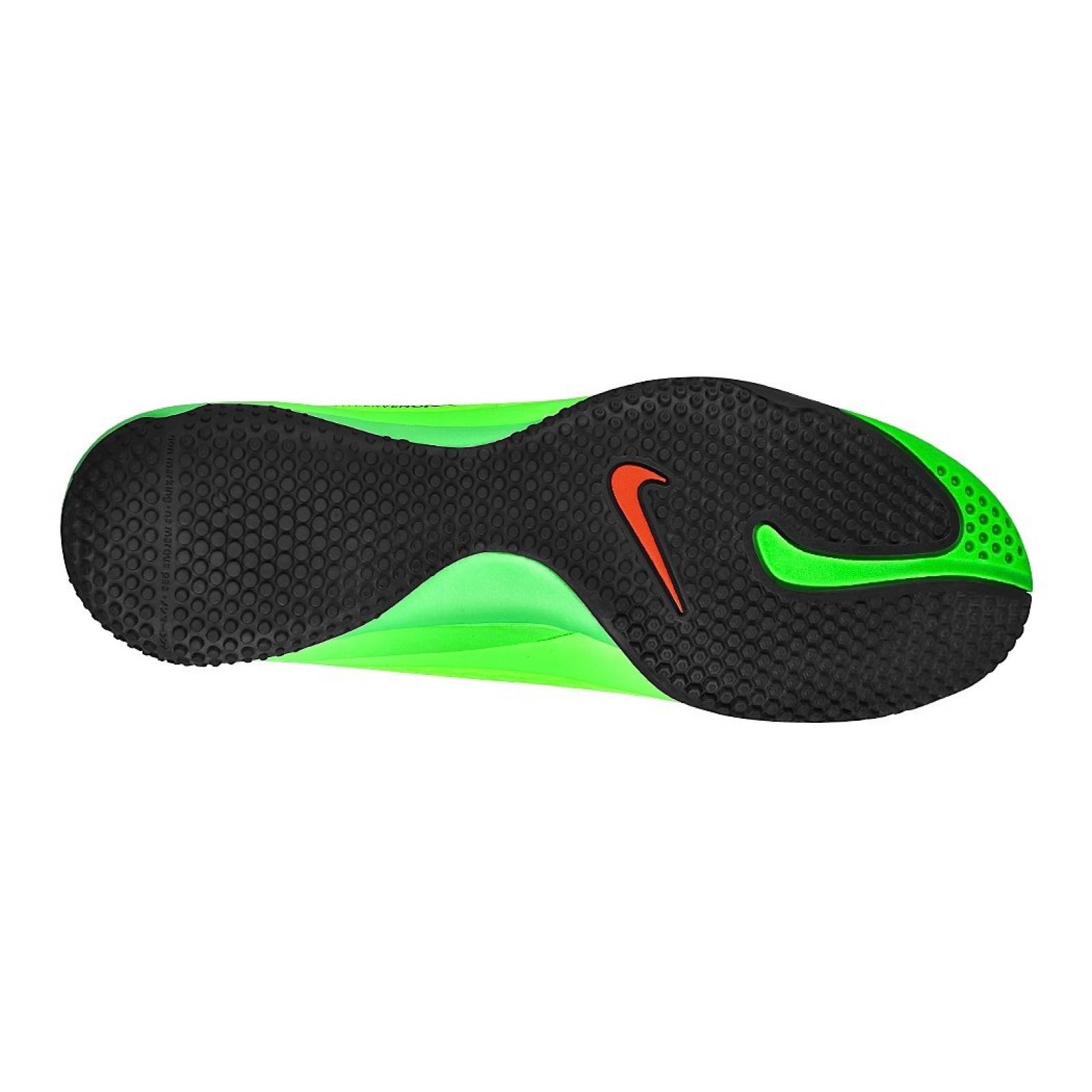 Tenis de futbol Nike para hombre simipiel verde negro 599849303