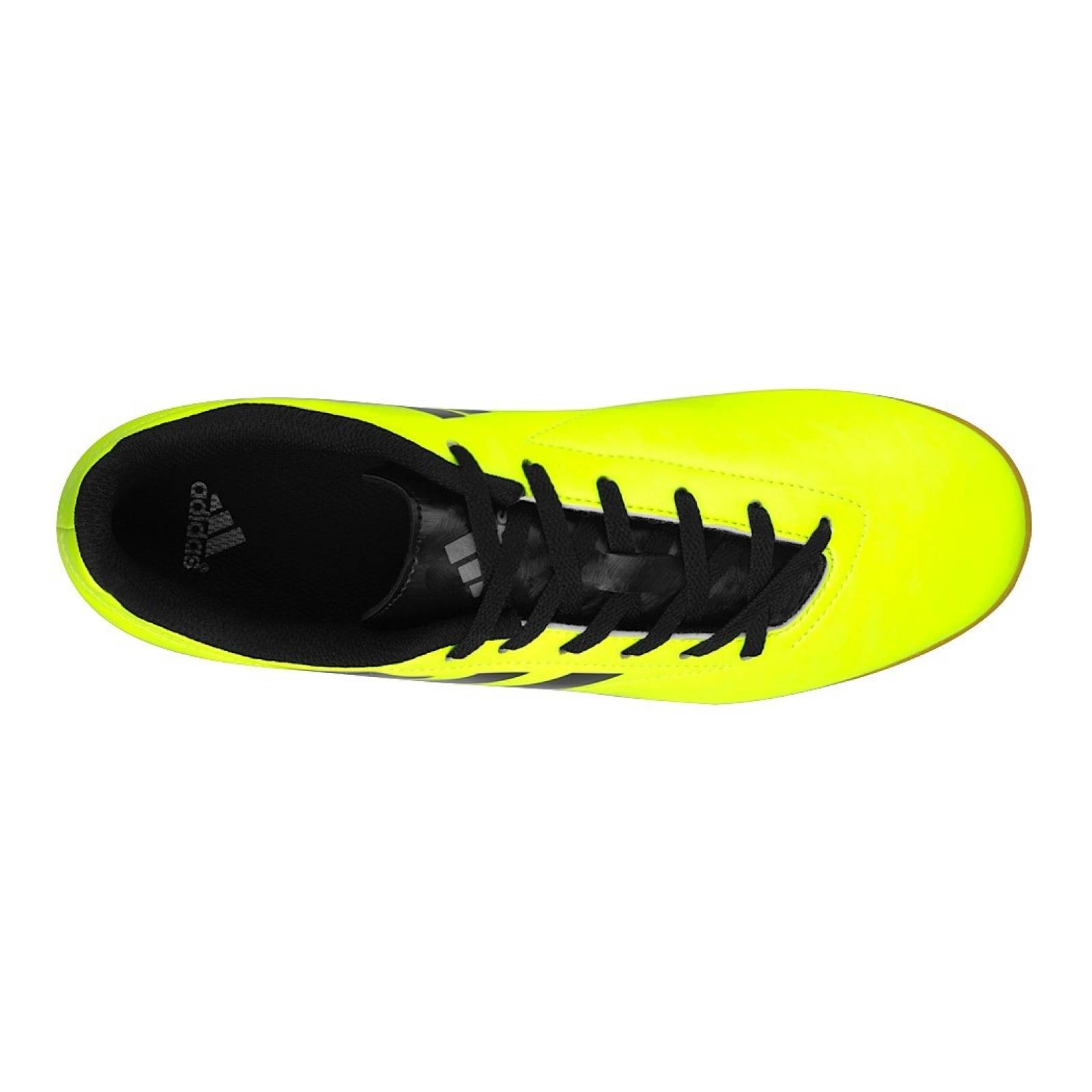 Tenis de fútbol Adidas para hombre simipiel amarillo con negro AQ4323