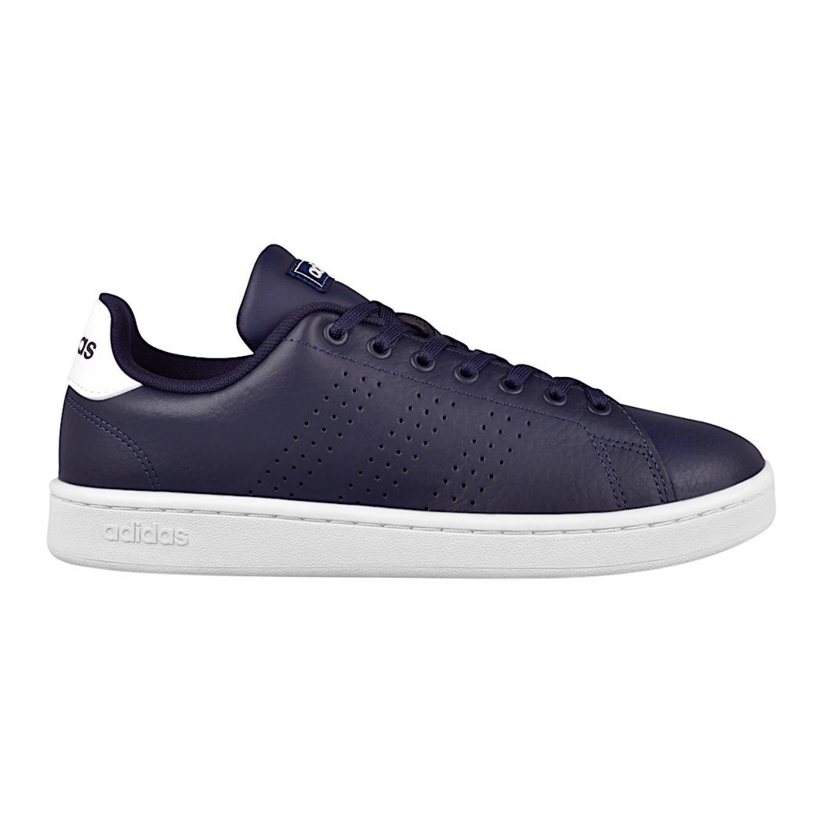 TENIS CASUALES CABALLERO ADIDAS ADVANTAGE F36430 PIEL AZUL