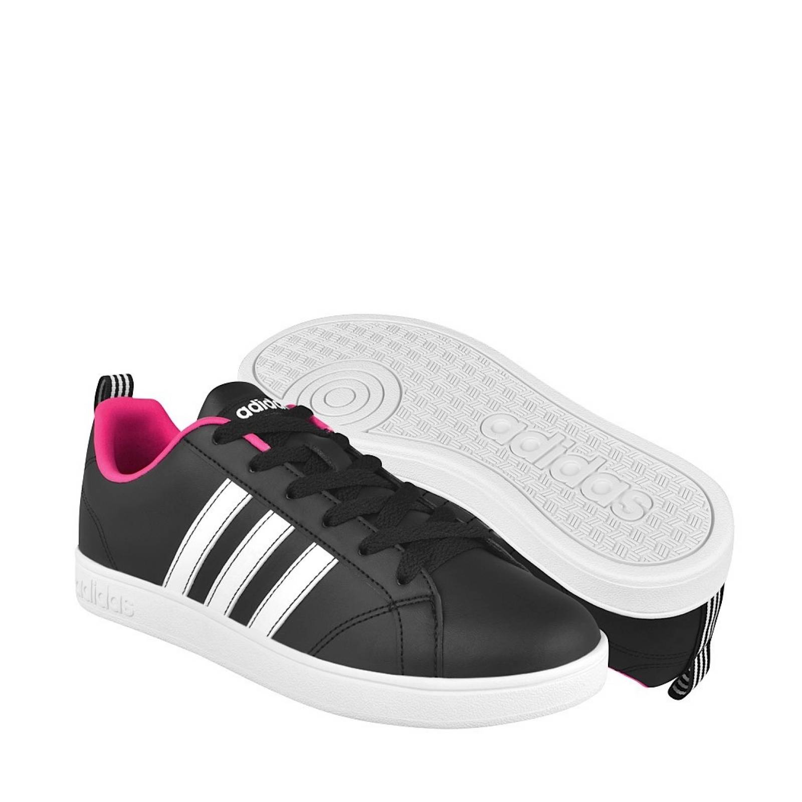 Tenis casuales Adidas mujer simipel blanco rosa BB9623