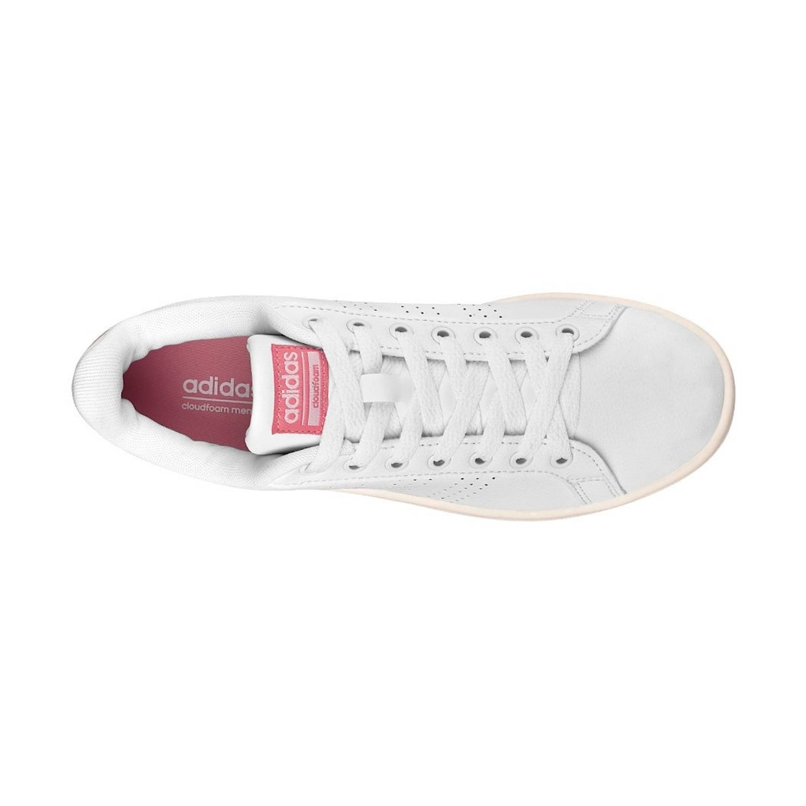TENIS CASUALES PARA DAMA ADIDAS AW3974 PIEL BLANCO ROSA