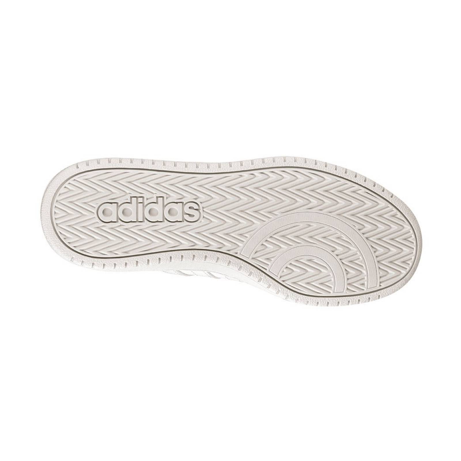 TENIS CASUALES PARA DAMA ADIDAS HOOPS EF0122 SIMIPIEL BEIGE
