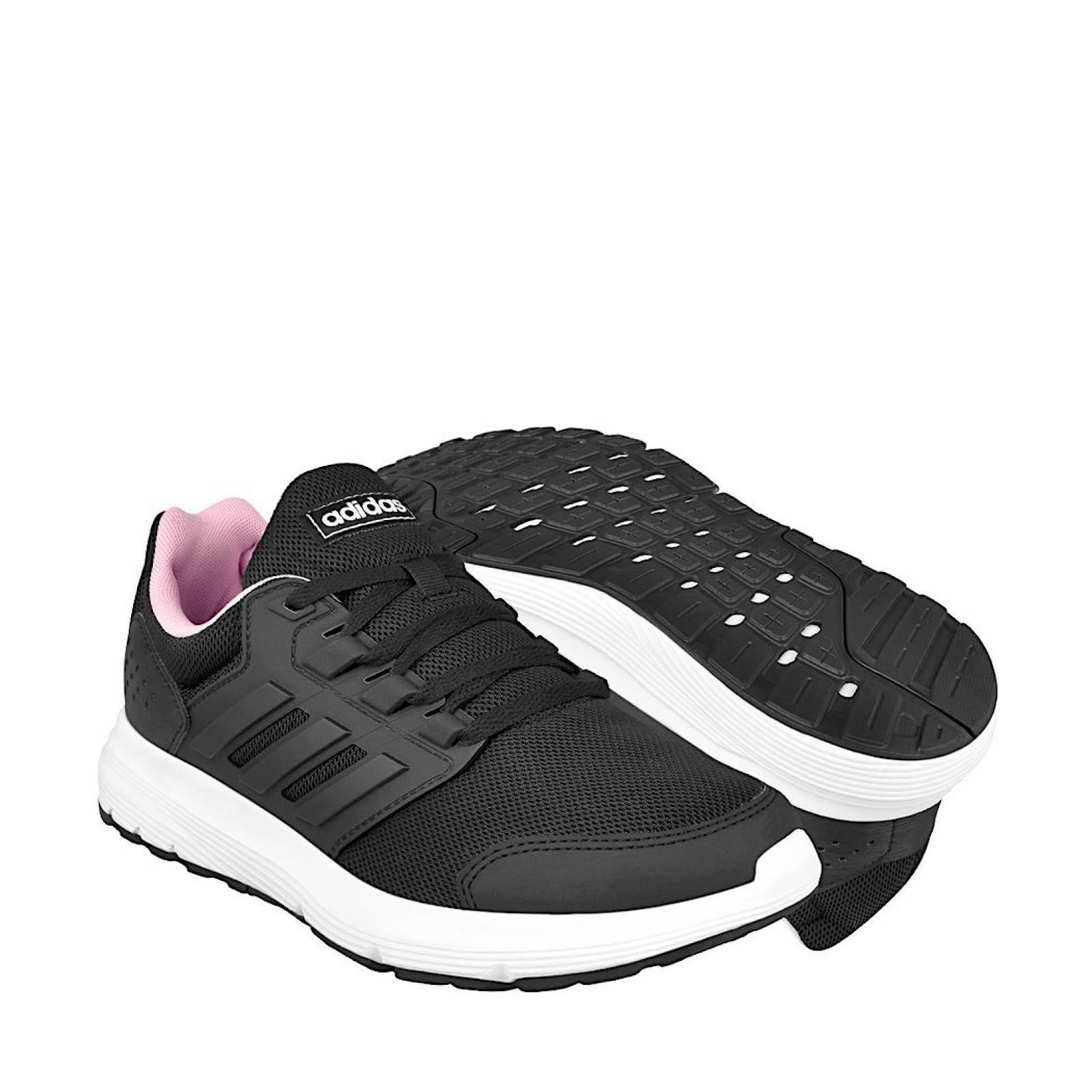 TENIS CORRER DAMA ADIDAS GALAXY 4 F36183 TEXTIL NEGRO