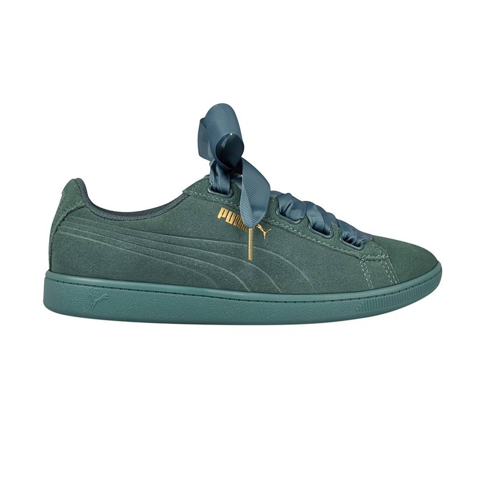 TENIS CASUALES PARA DAMA PUMA SUEDE BOW 36426207 VERDE