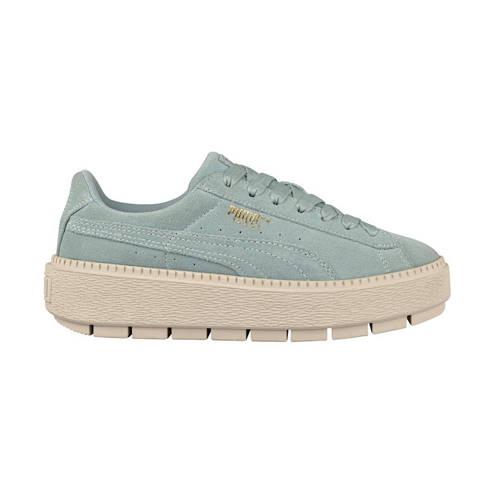 TENIS CASUALES PARA MUJER PUMA 36583004 GAMUZA VERDE