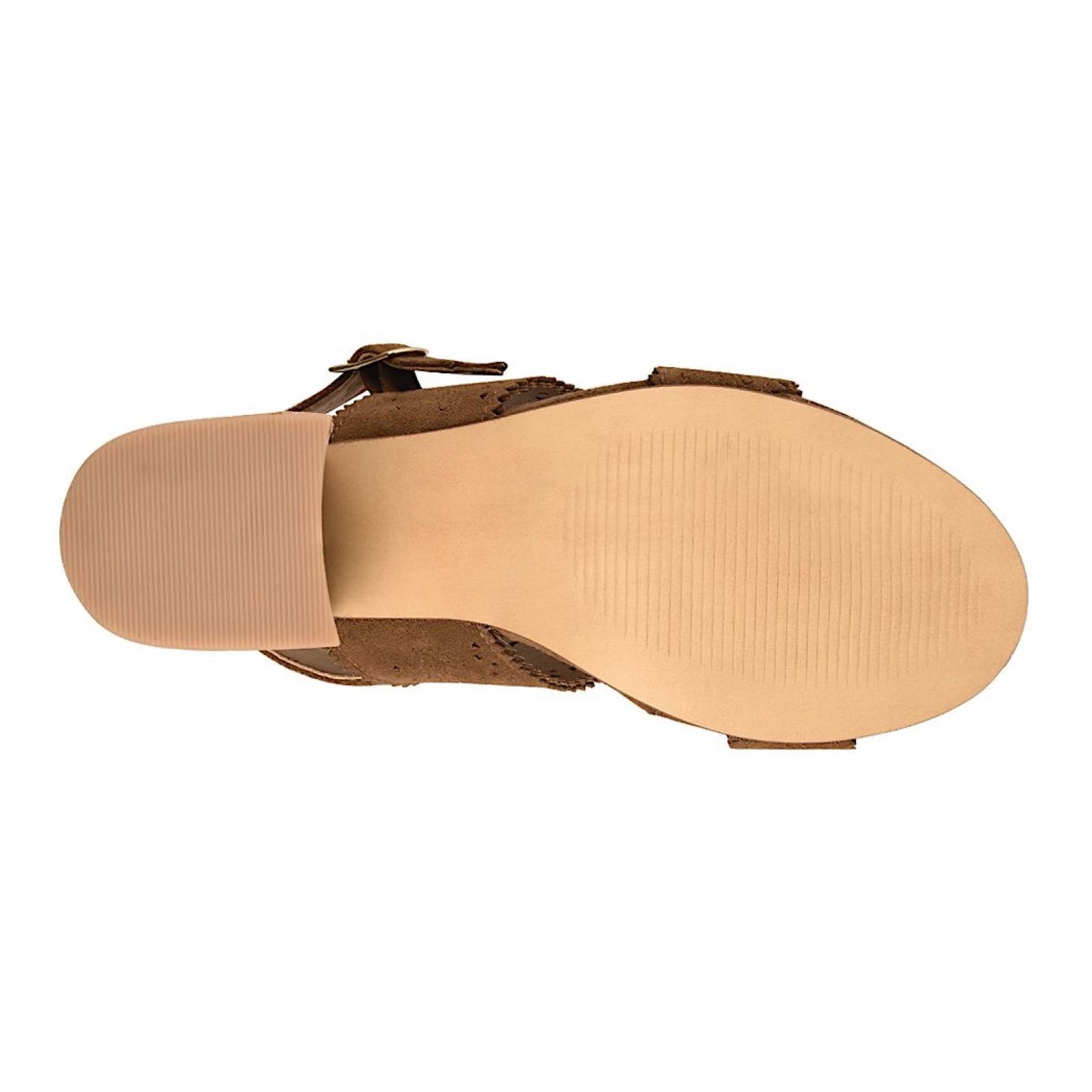 SANDALIAS CASUALES PARA DAMA STYLO 5021 SUEDE CAFÉ