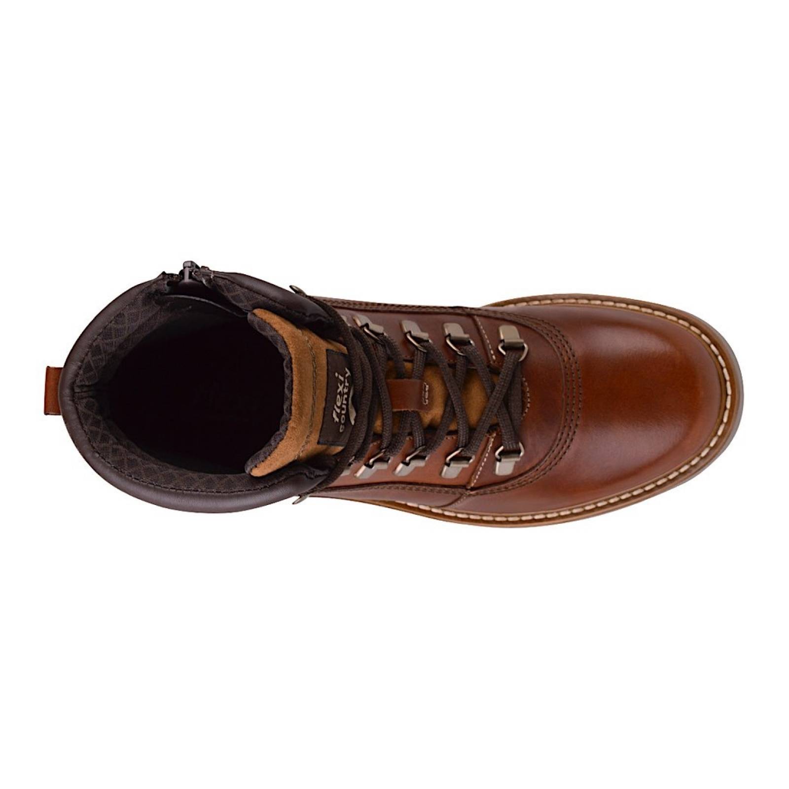 BOTAS CASUALES PARA DAMA FLEXI 37811 PIEL CAFÉ