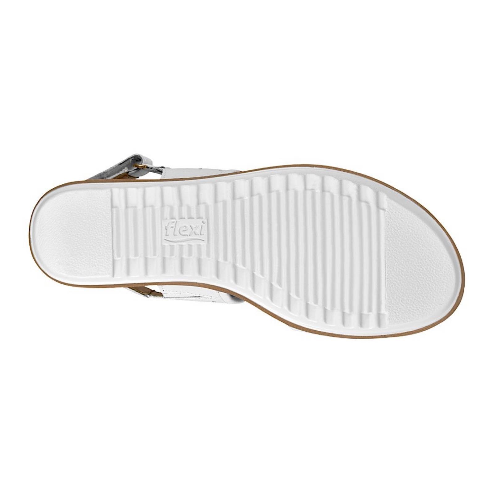 SANDALIAS PARA DAMA FLEXI 103002 PIEL BLANCO