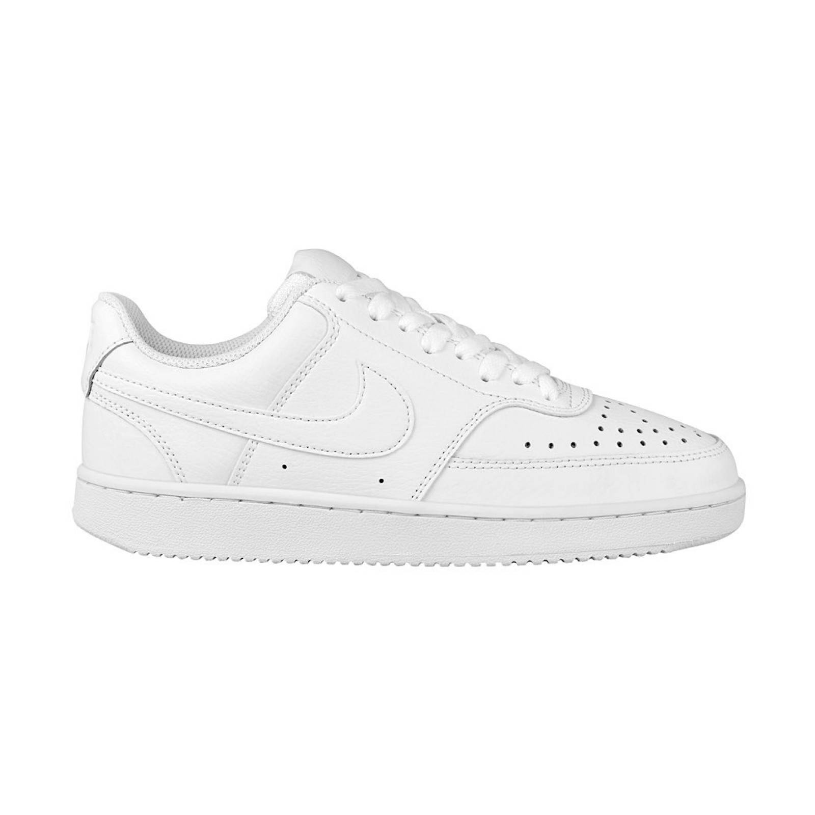 TENIS CASUALES DAMA NIKE COURT VISION CD5434-100 PIEL BLANCO