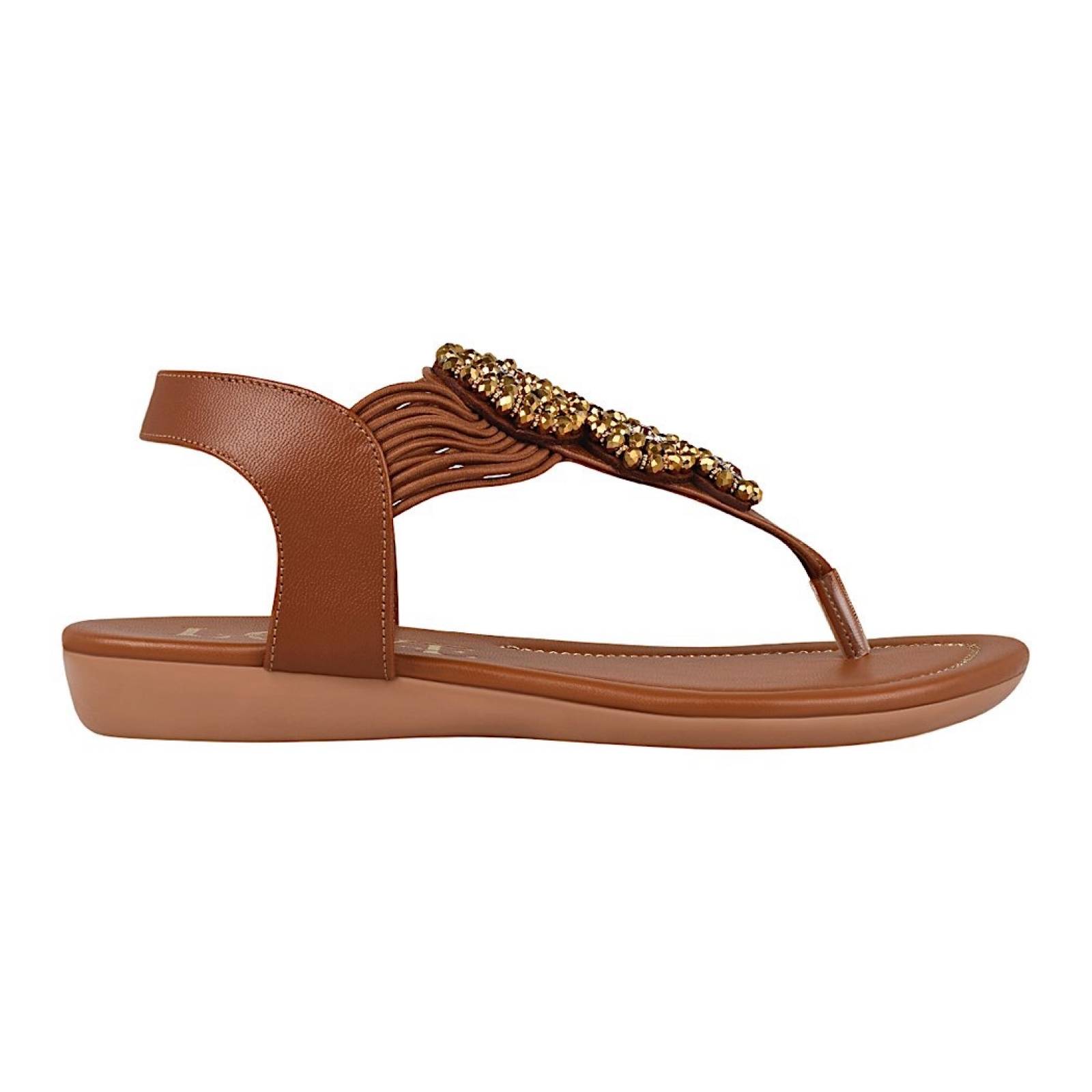 SANDALIAS CASUALES DAMA CLASBEN LOVE 813107 SIMIPIEL CAFÉ