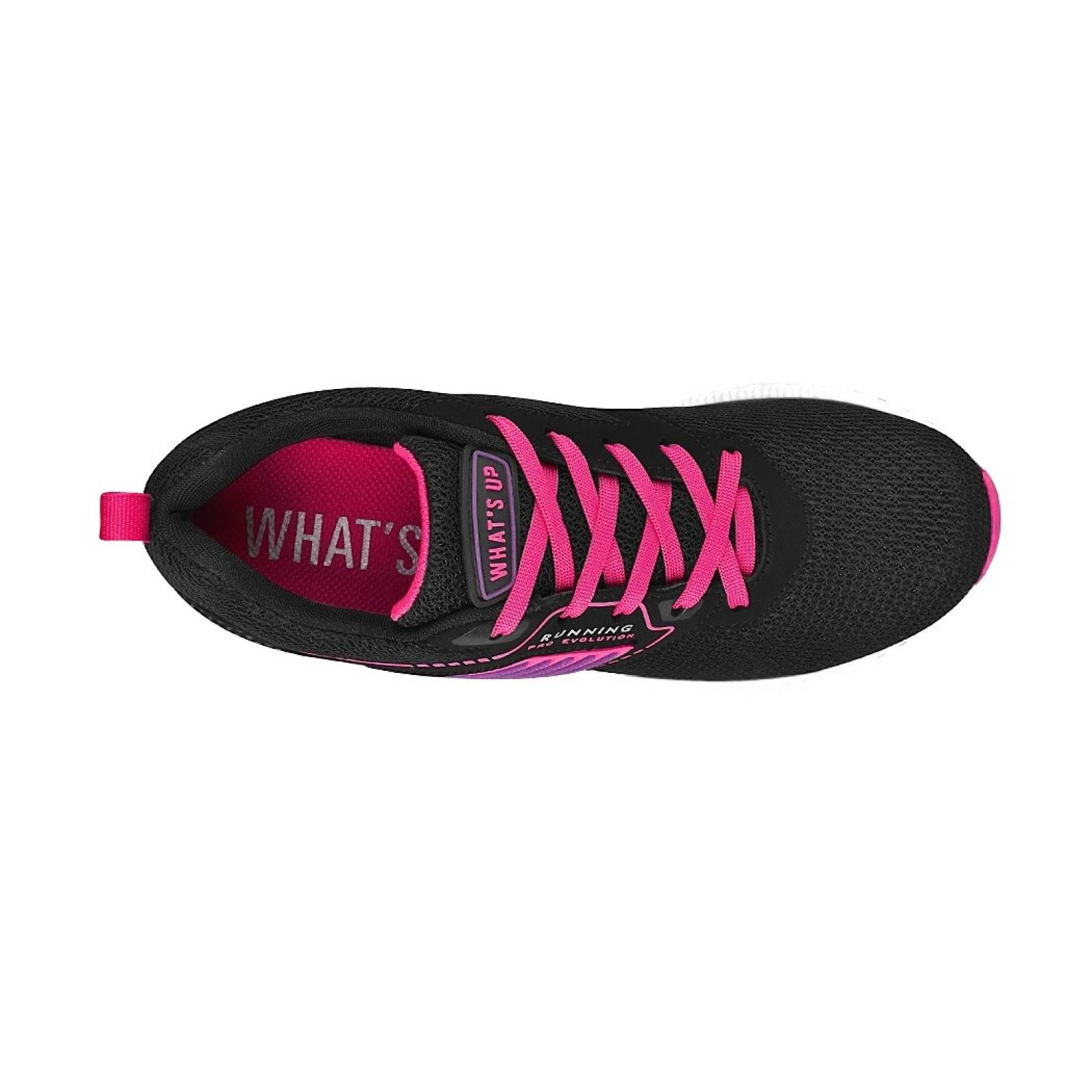 TENIS PARA CORRER PARA DAMA WHAT´S UP 180337 NEGRO FIUSHA
