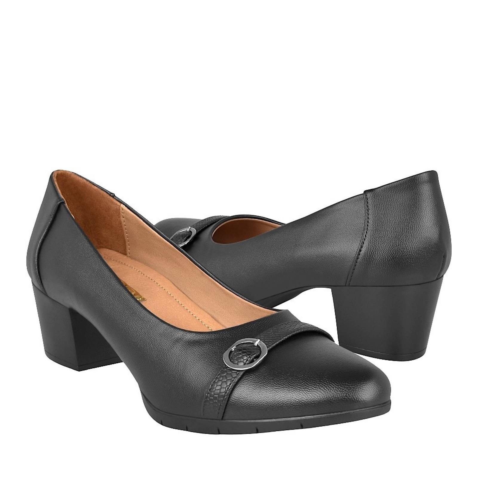 ZAPATOS CLASICOS PARA DAMA STYLO 801 SIMIPIEL NEGRO