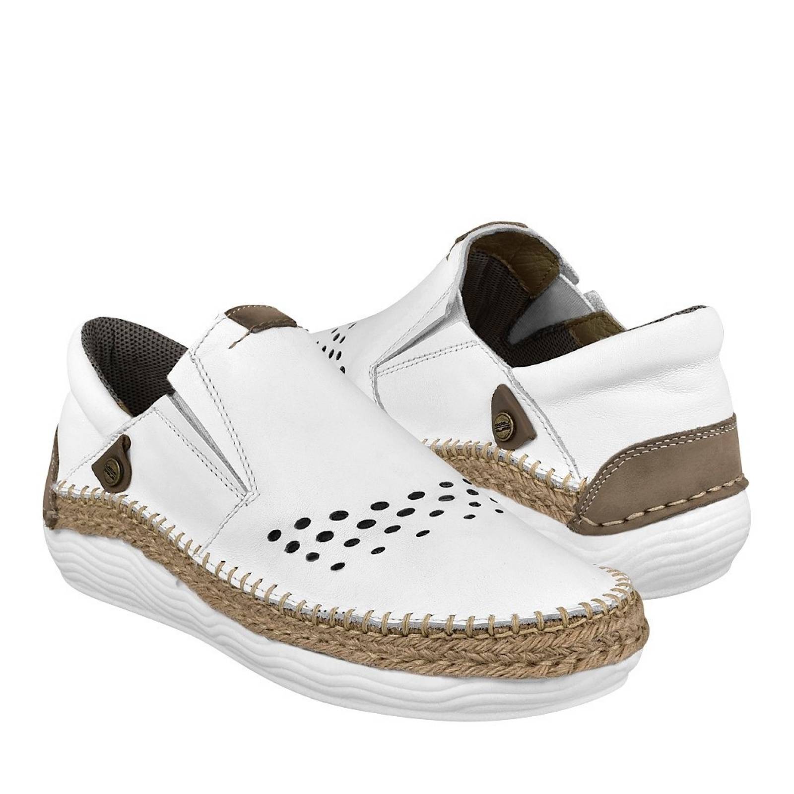 ZAPATOS CASUALES PARA DAMA LOBO SOLO 5046 BLANCO