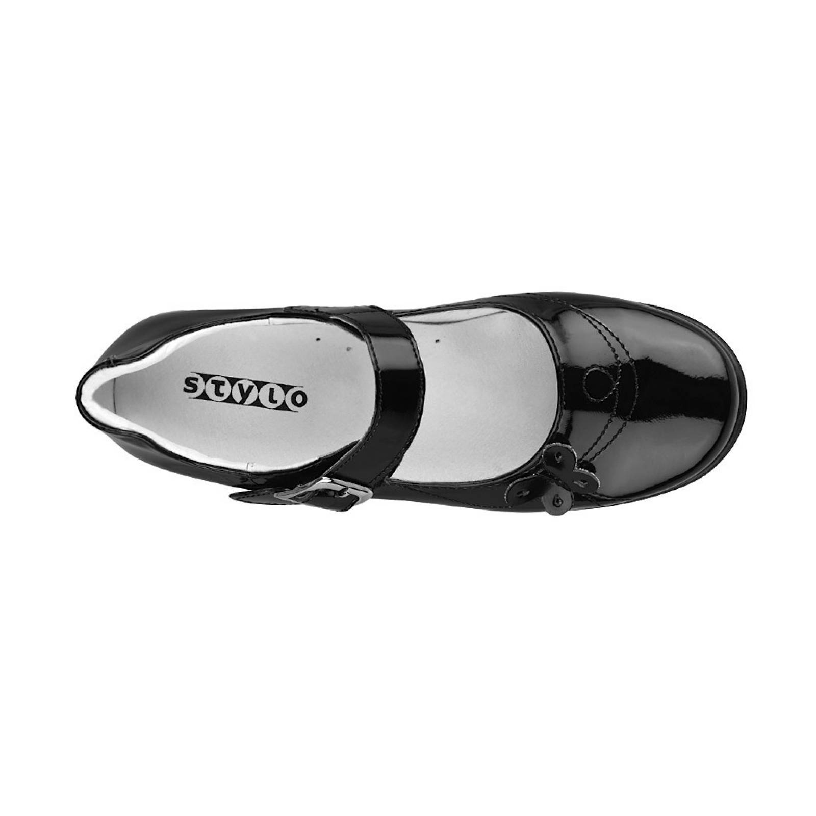 ZAPATOS STYLO 1148 2-4 CHAROL NEGRO