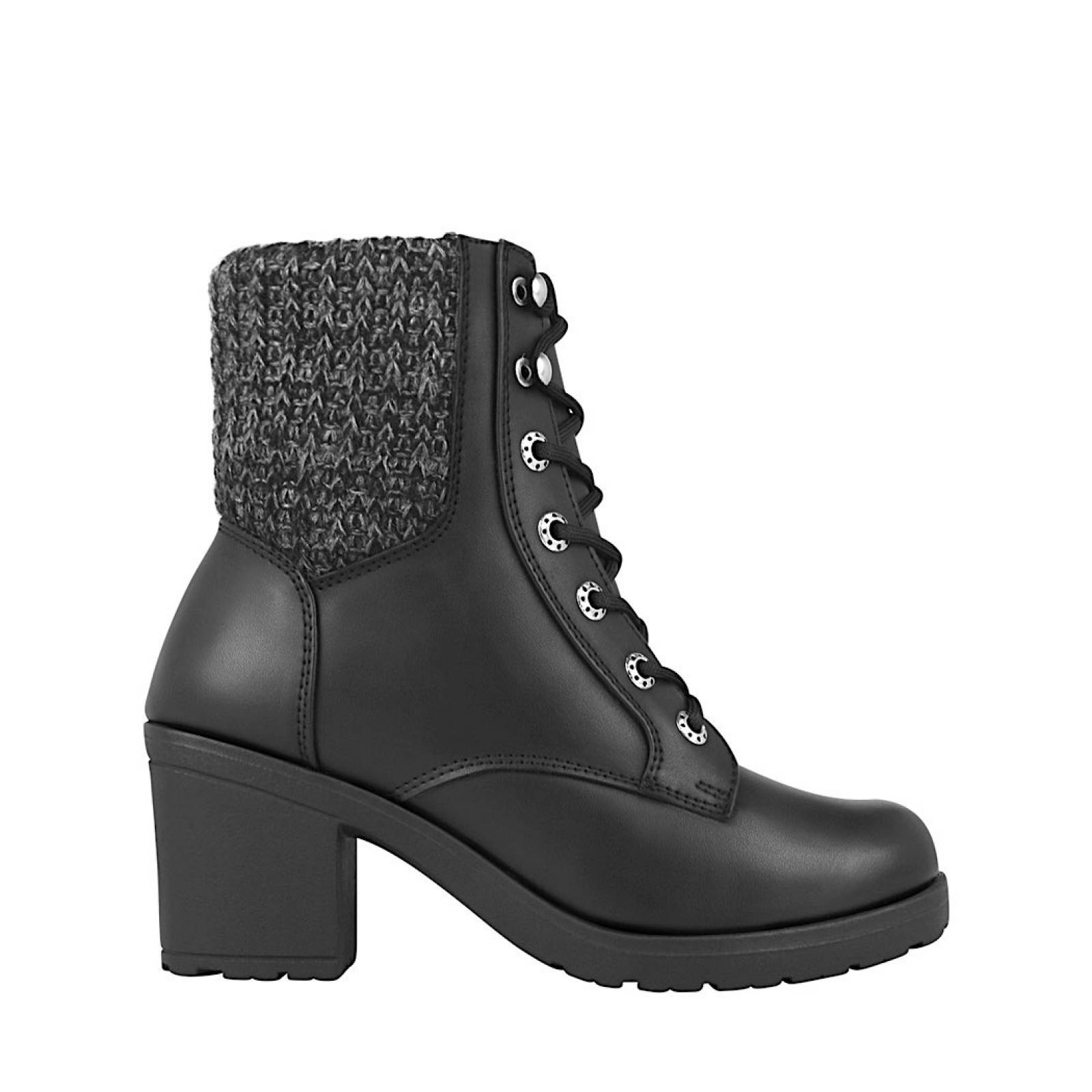 BOTINES DAMA STYLO 88-47 SIMIPIEL NEGRO