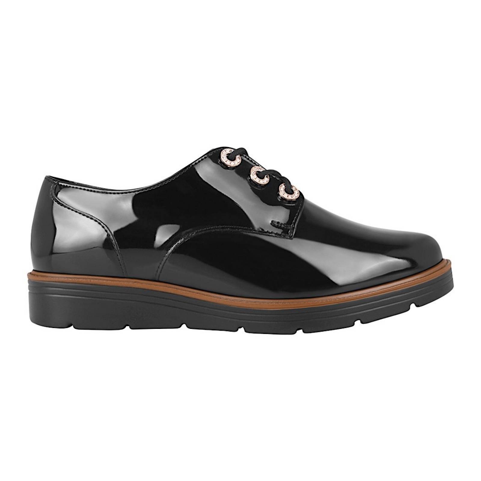 ZAPATOS DAMA FLEXI 45713 CHAROL NEGRO