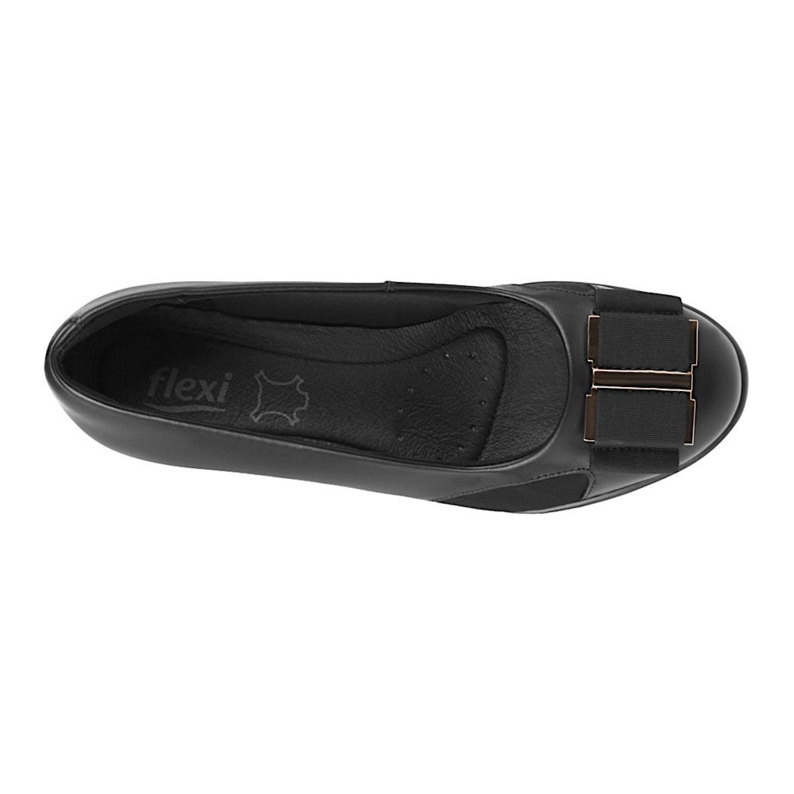 ZAPATILLAS DAMA FLEXI 15414 PIEL NEGRO