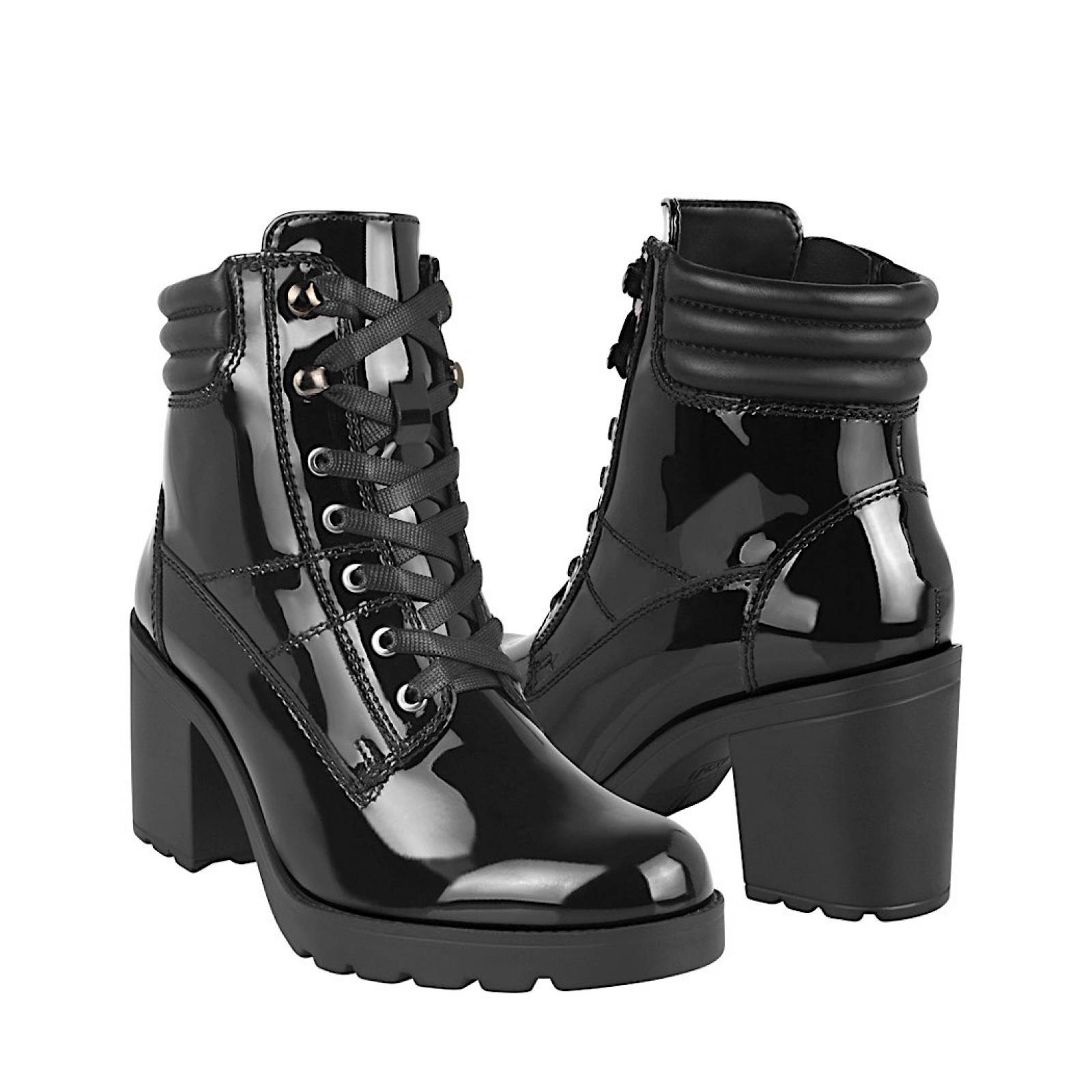 BOTINES FLEXI DAMA 102315 CHAROL NEGRO