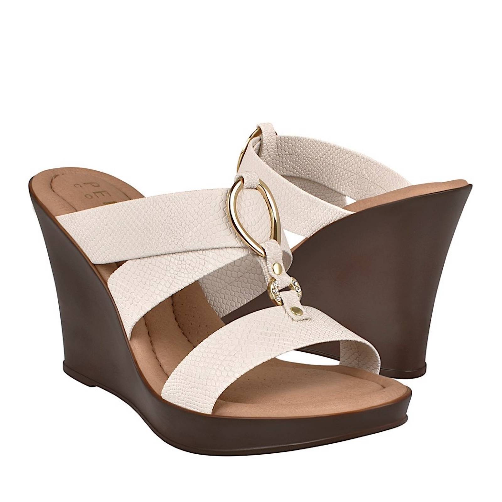 SANDALIAS PARA DAMA PERUGIA 10400 SIMIPIEL BLANCO