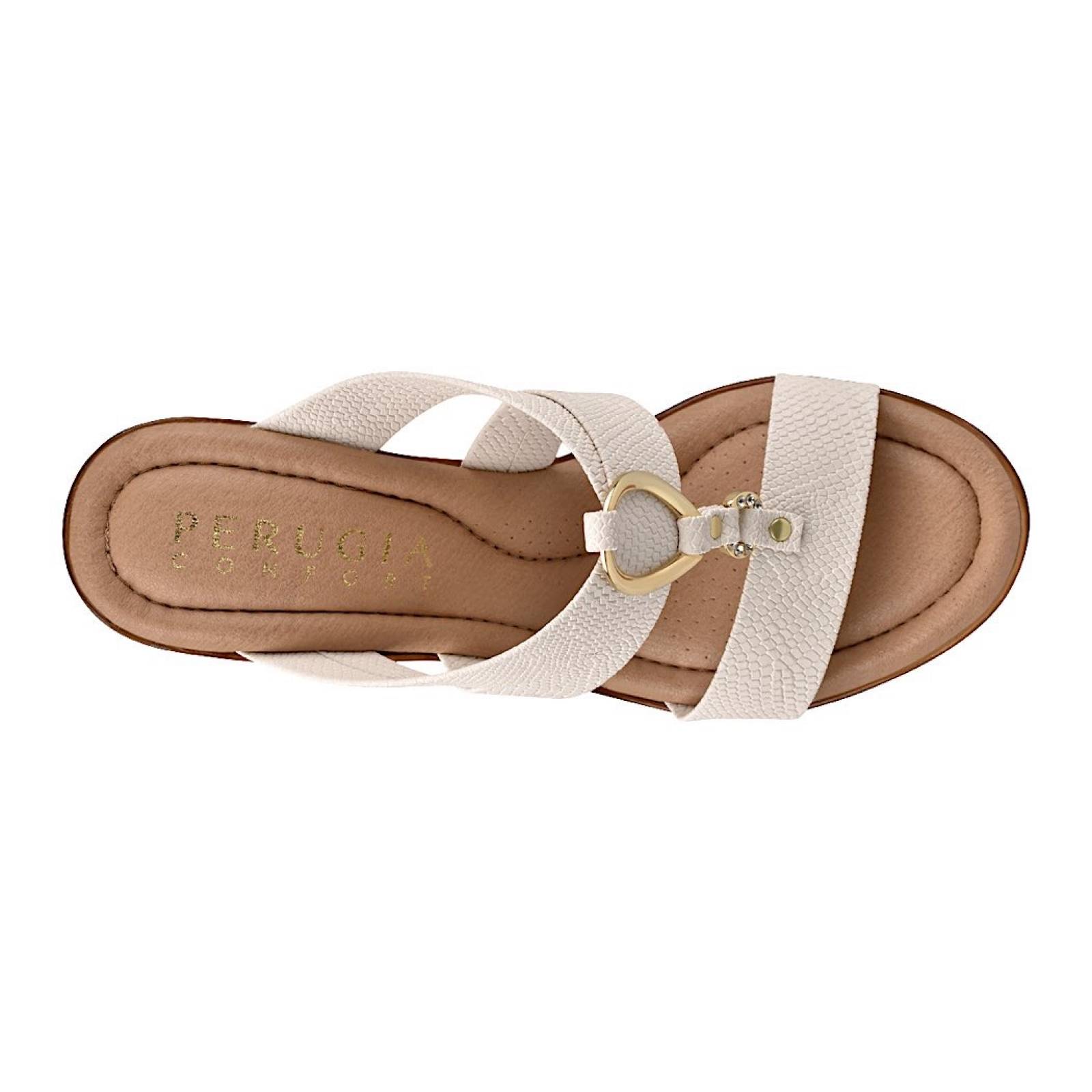 SANDALIAS PARA DAMA PERUGIA 10400 SIMIPIEL BLANCO