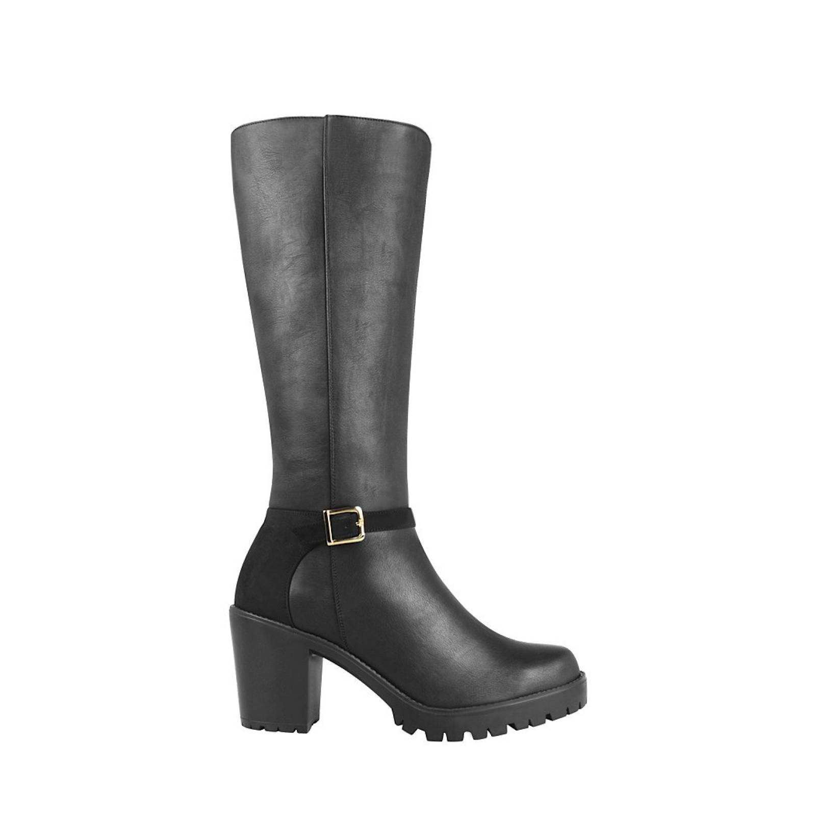 Botas casuales Stylo para mujer simipiel negro 71515