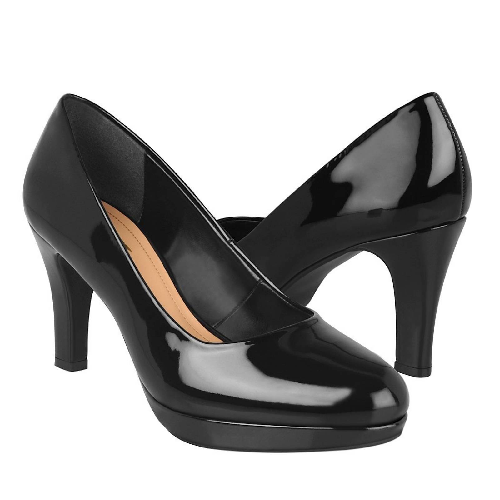 Zapatillas de vestir Stylo para mujer charol negro 82501