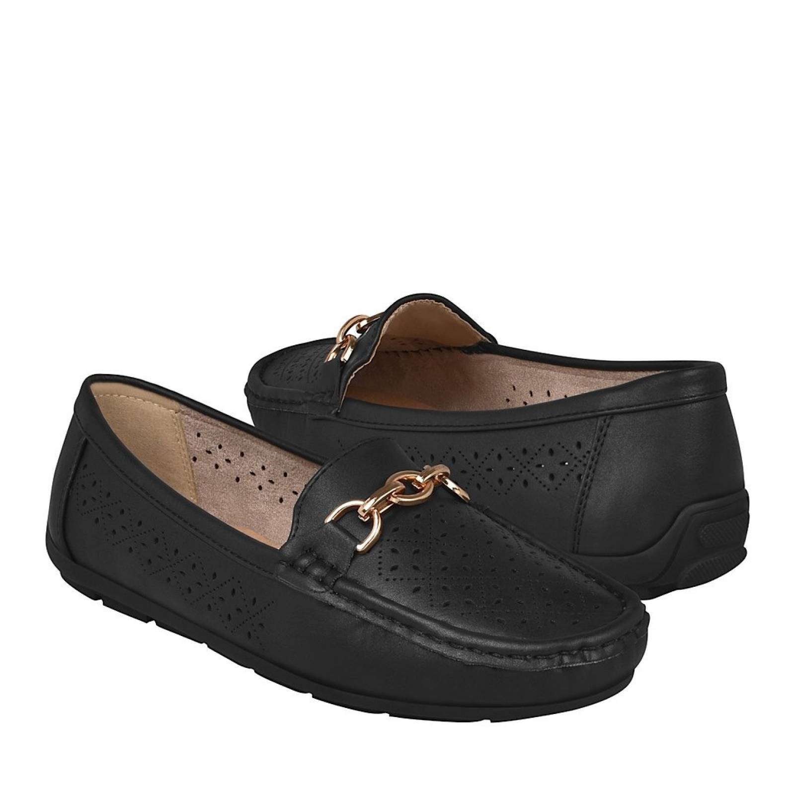 ZAPATOS DE VESTIR PARA DAMA COMFORT FIT 16656 NEGRO