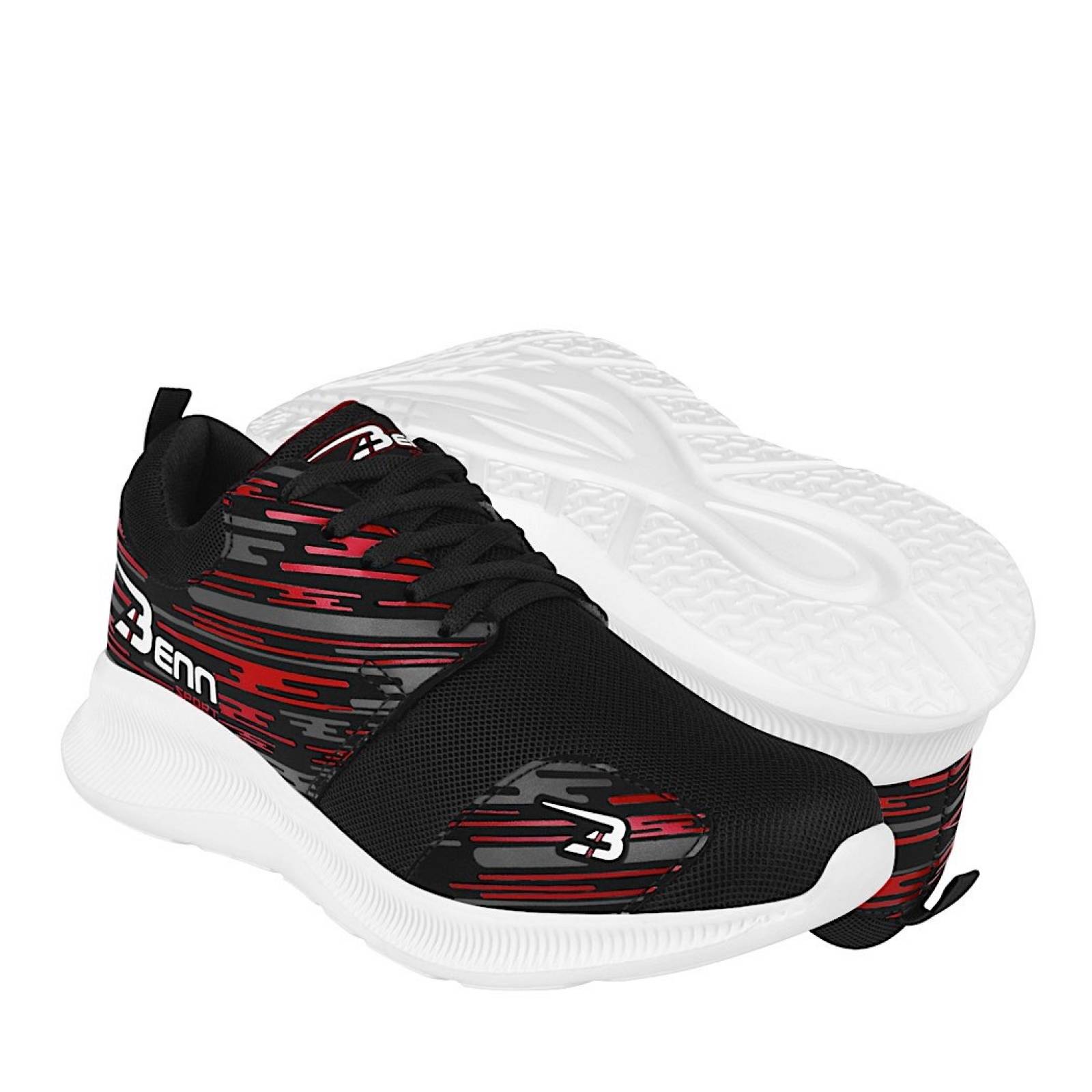 TENIS DAMA BENN SPORT 045 TEXTIL NEGRO