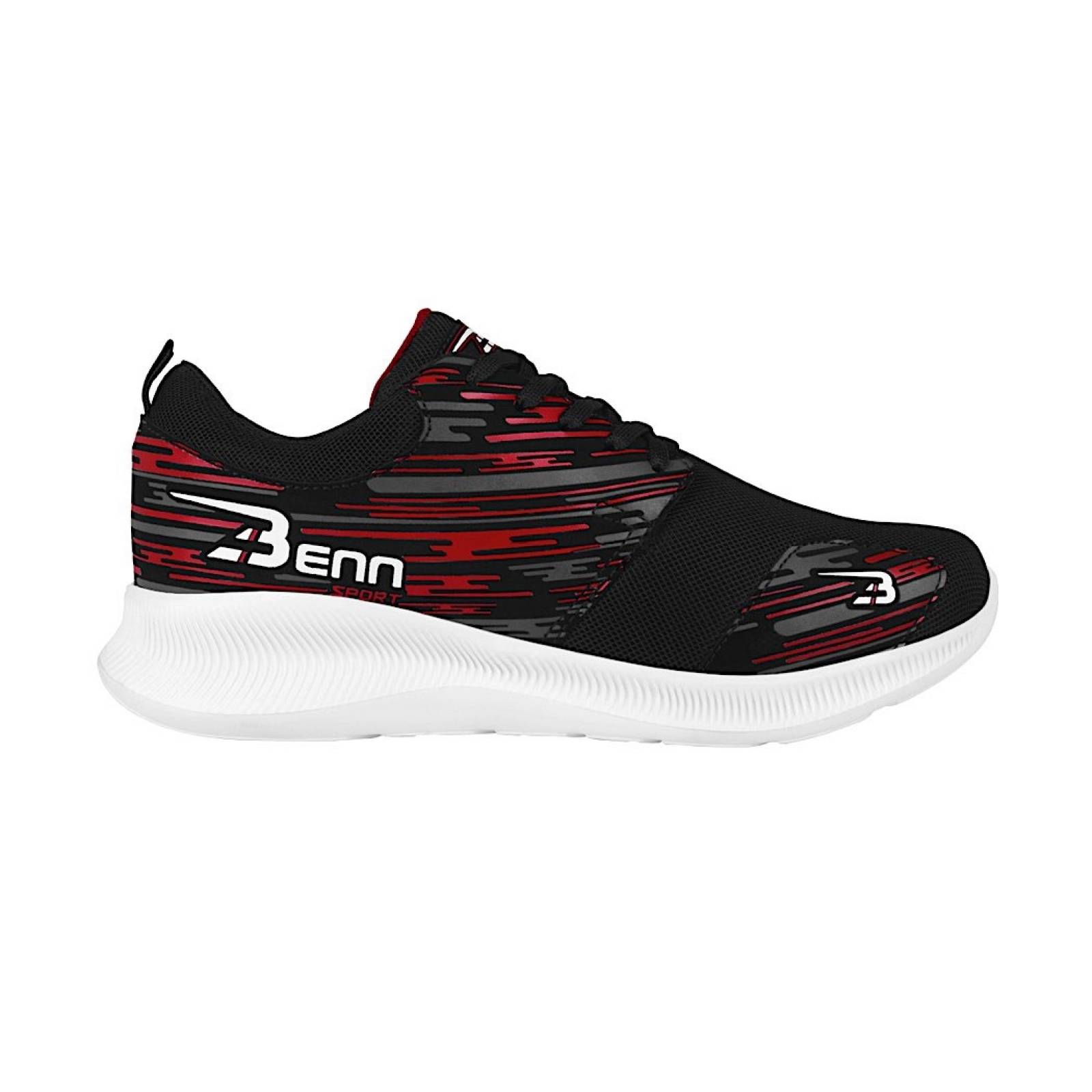 TENIS DAMA BENN SPORT 045 TEXTIL NEGRO