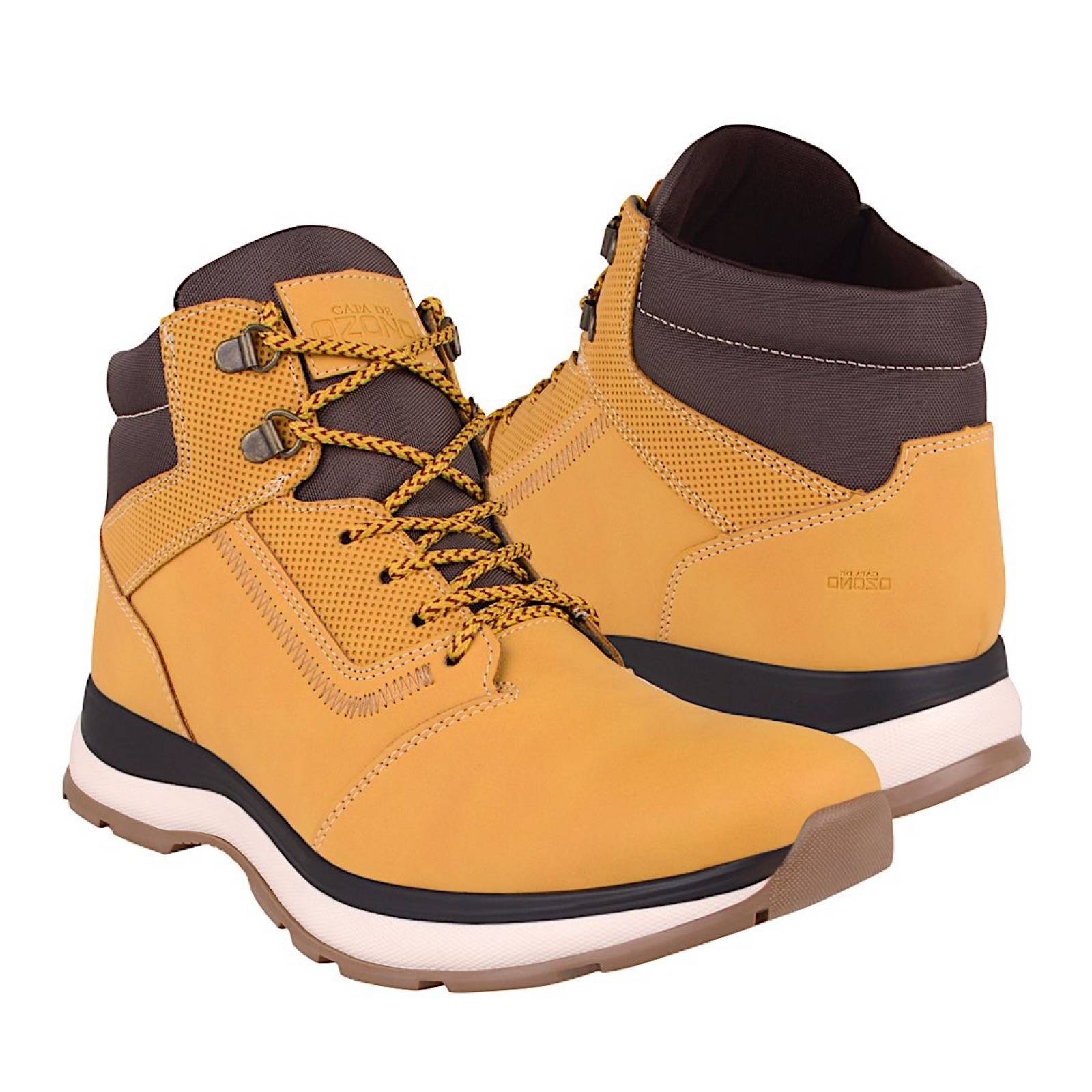 BOTINES HOMBRE CAPA DE OZONO 668701-3 SIMIPIEL AMARILLO