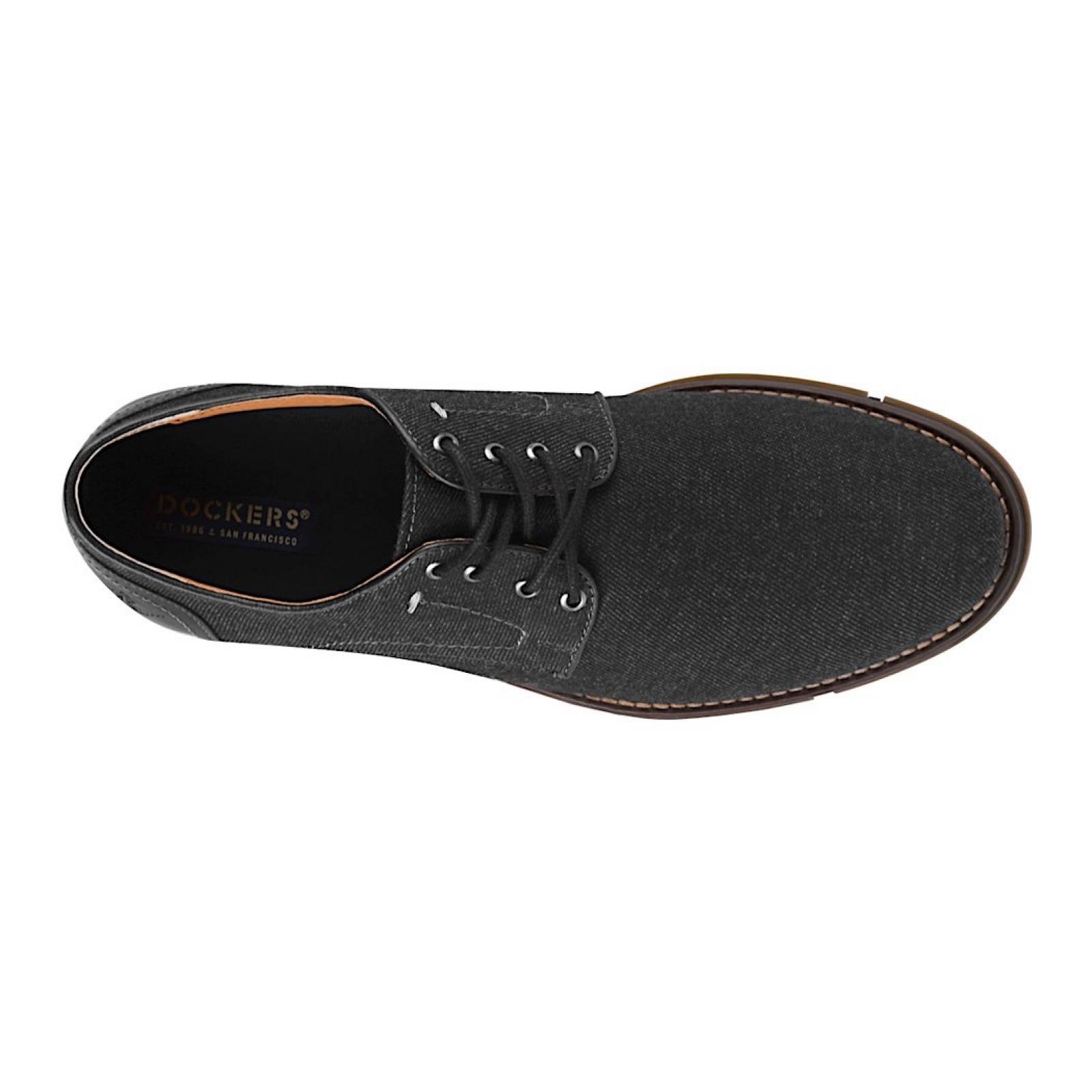 ZAPATOS CASUALES CABALLERO DOCKERS D211721 TEXTIL NEGRO