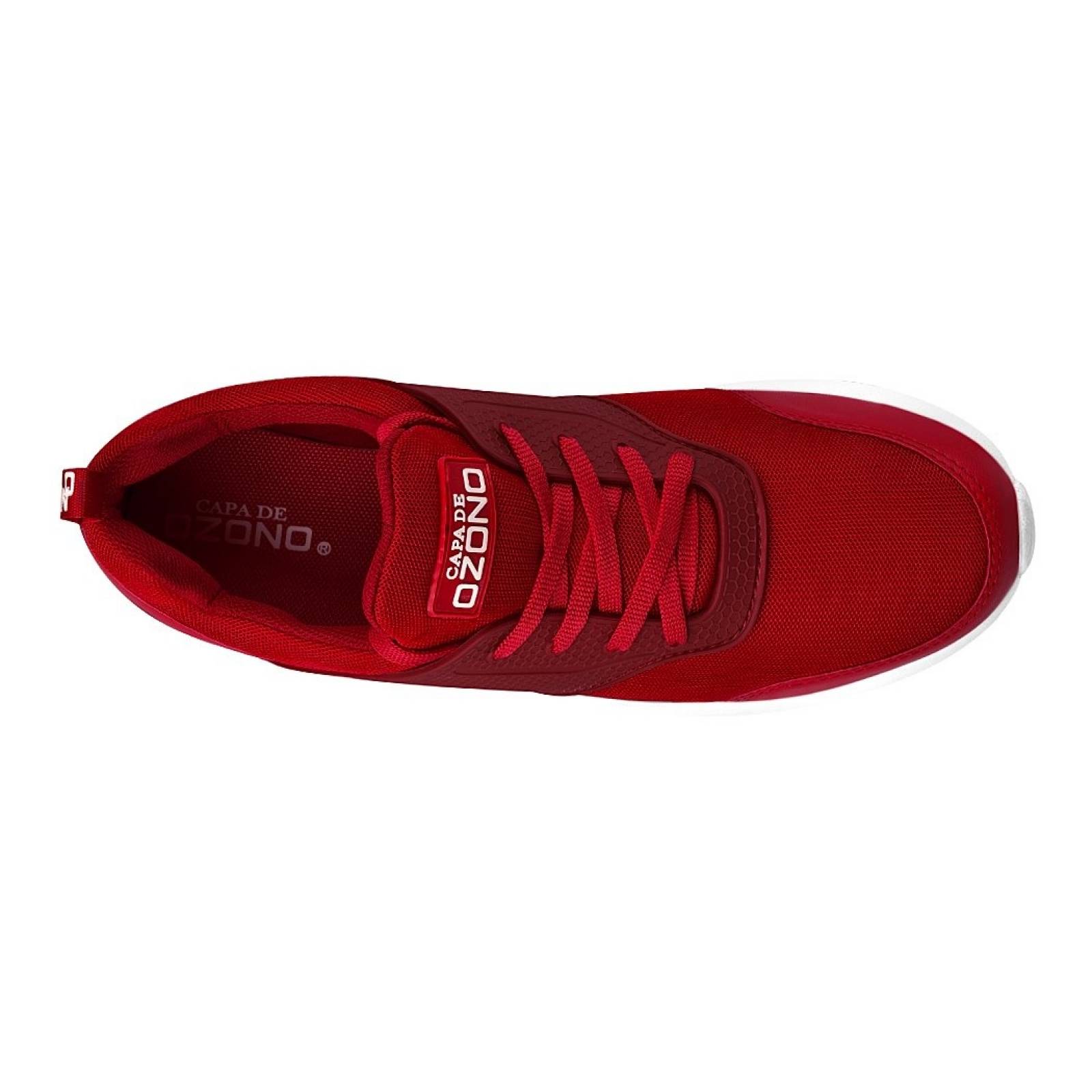 TENIS CASUALES PARA CABALLERO CAPA DE OZONO 584202-03 ROJO