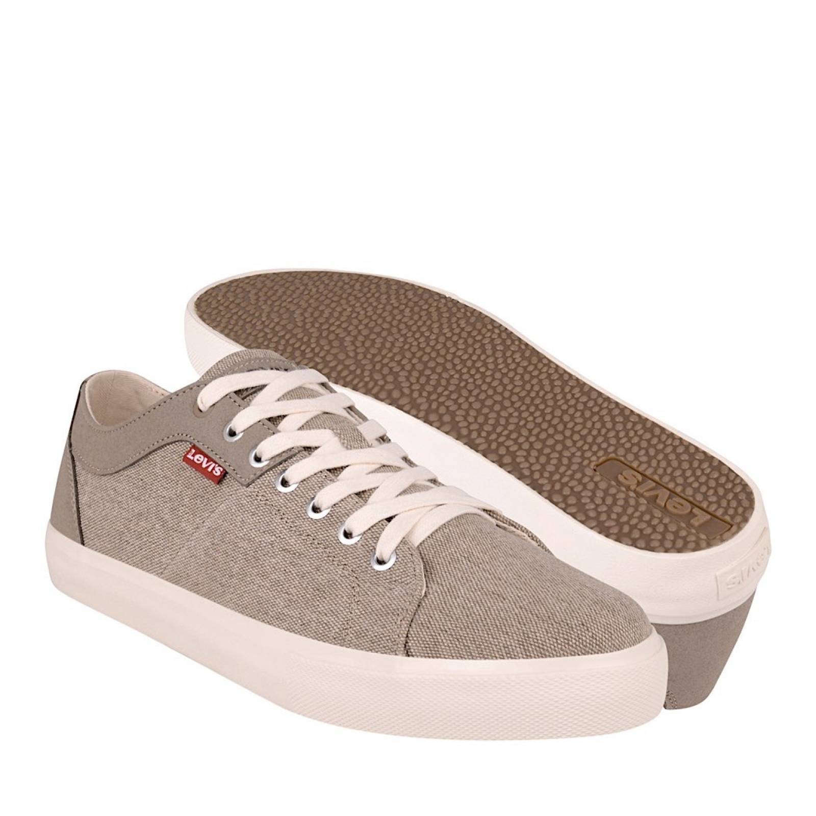 TENIS CASUALES CABALLERO LEVI´S 231571-27 TEXTIL BEIGE