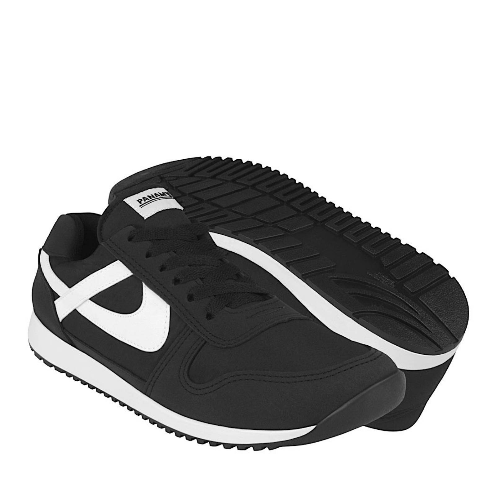 TENIS HOMBRE PANAM 0102630061 TEXTIL NEGRO