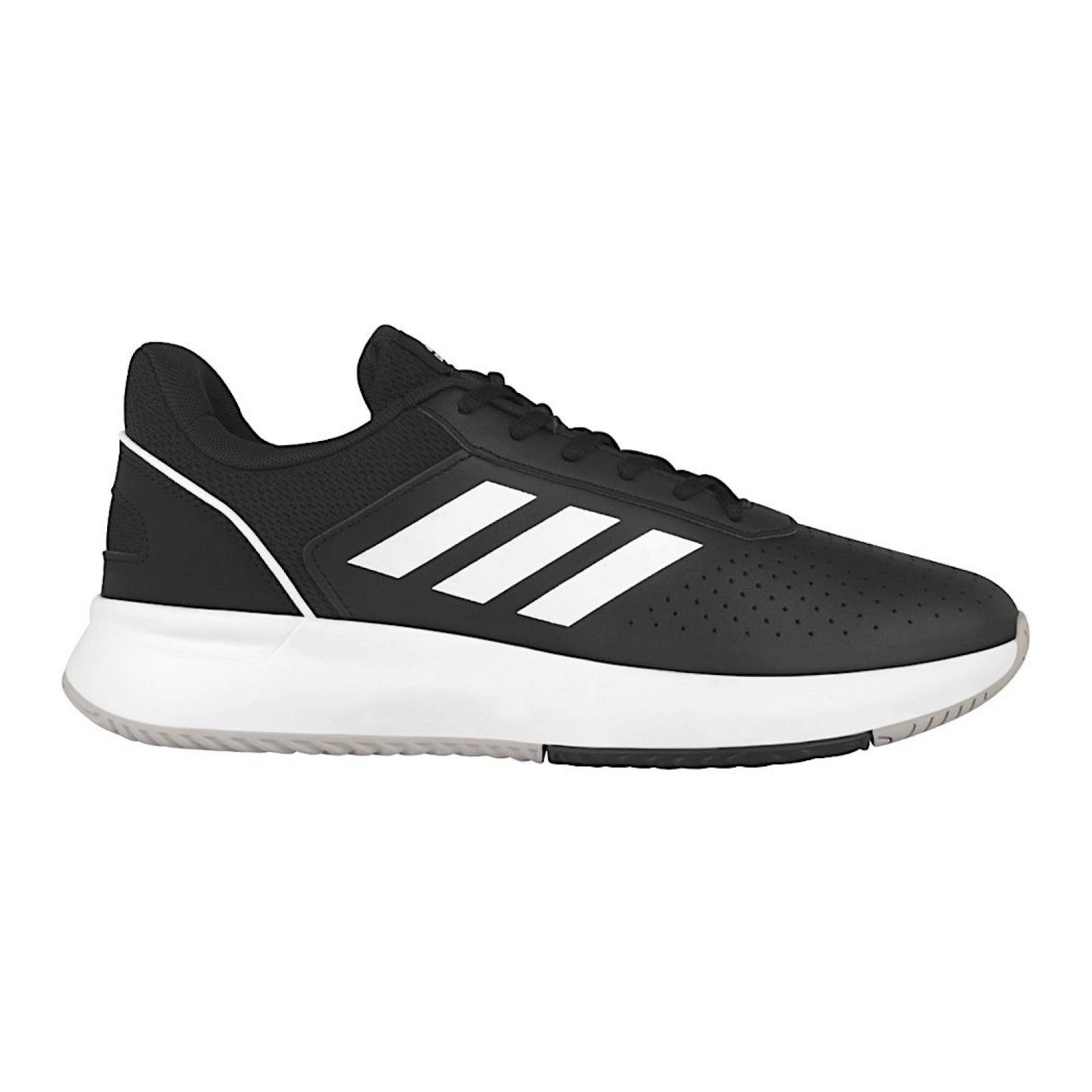 TENIS CABALLERO ADIDAS COURTSMASH F36717 PIEL NEGRO