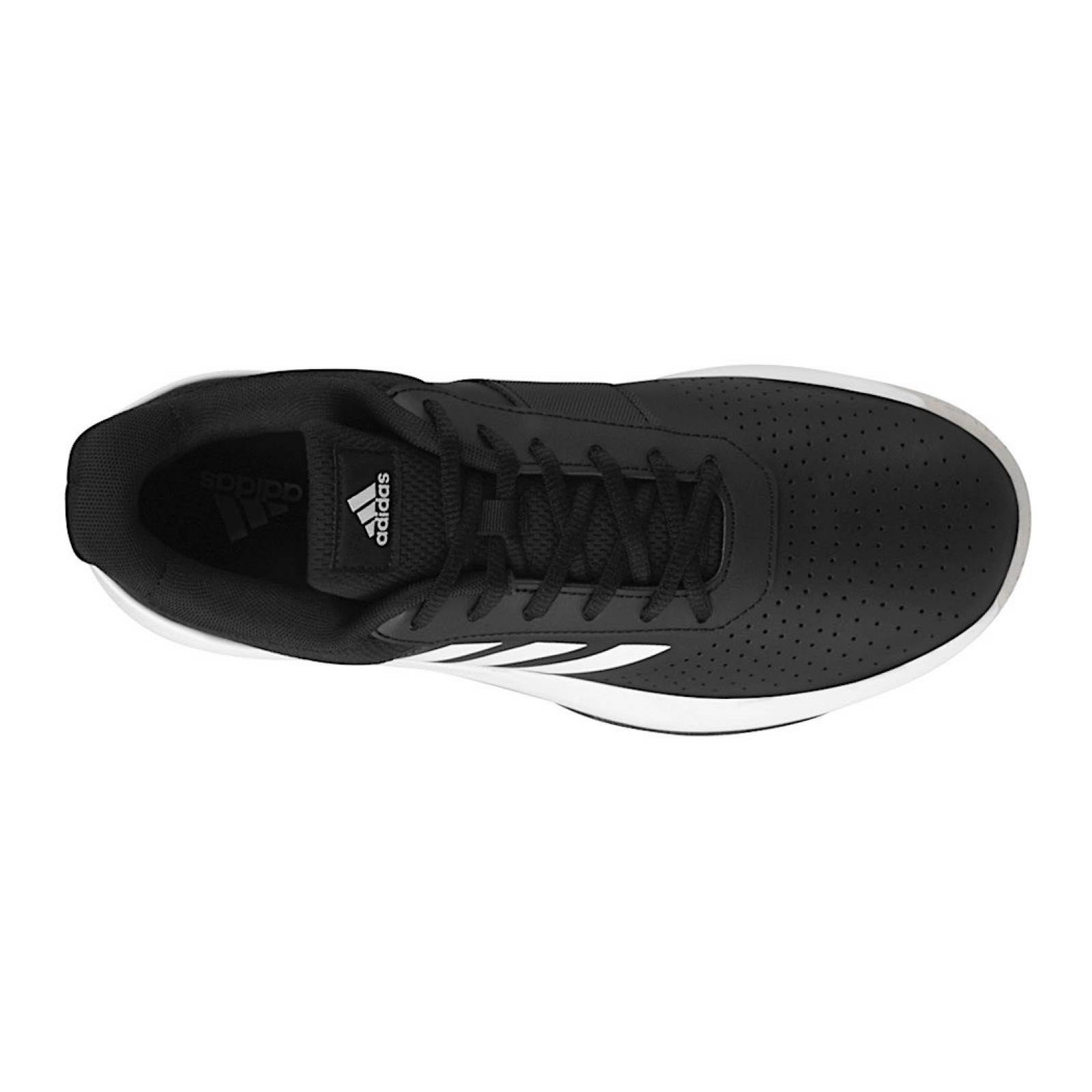 TENIS CABALLERO ADIDAS COURTSMASH F36717 PIEL NEGRO