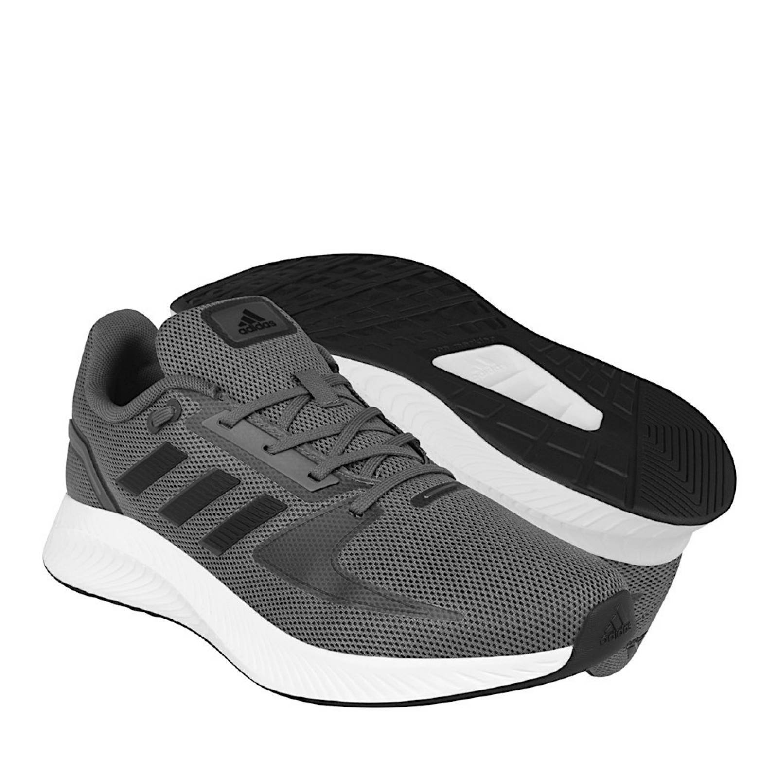 TENIS CORRER HOMBRE ADIDAS RUNFALCON FY8741 TEXTIL GRIS