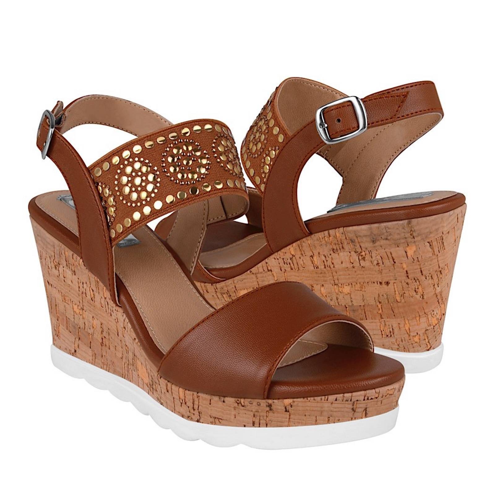 SANDALIAS DAMA STYLO 1312 SIMIPIEL CAFÉ