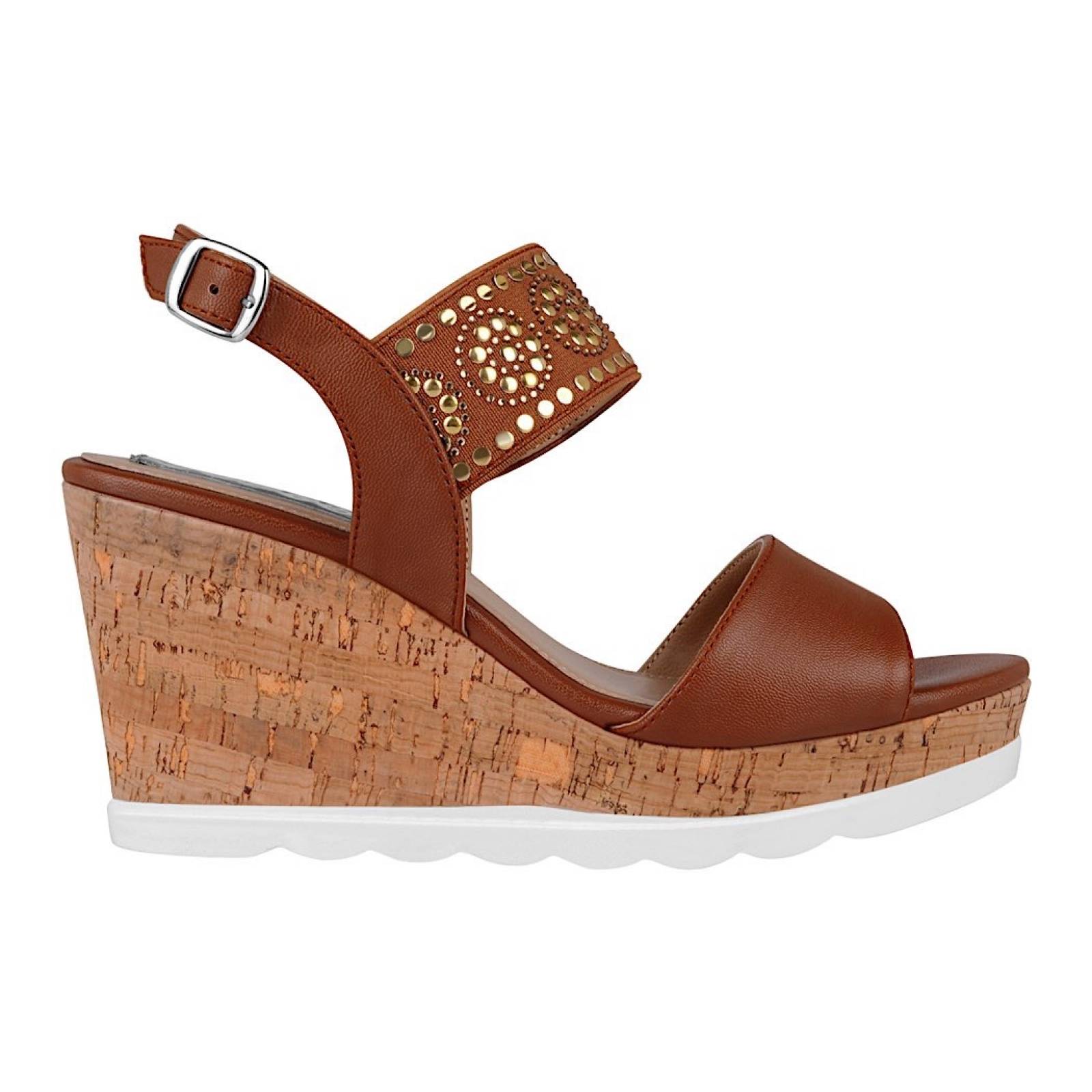 SANDALIAS DAMA STYLO 1312 SIMIPIEL CAFÉ